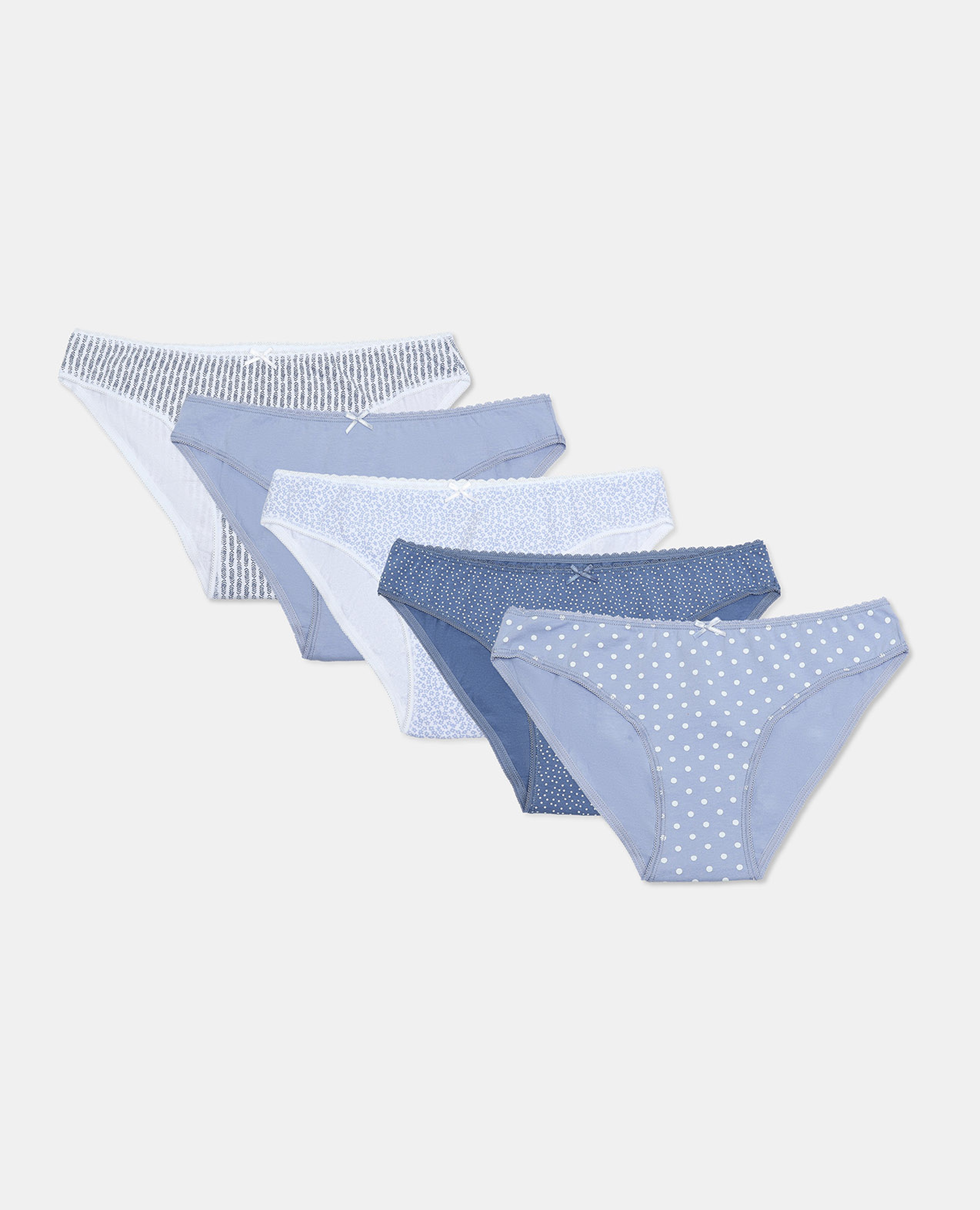 Pack of 5 Solid Basic Briefs