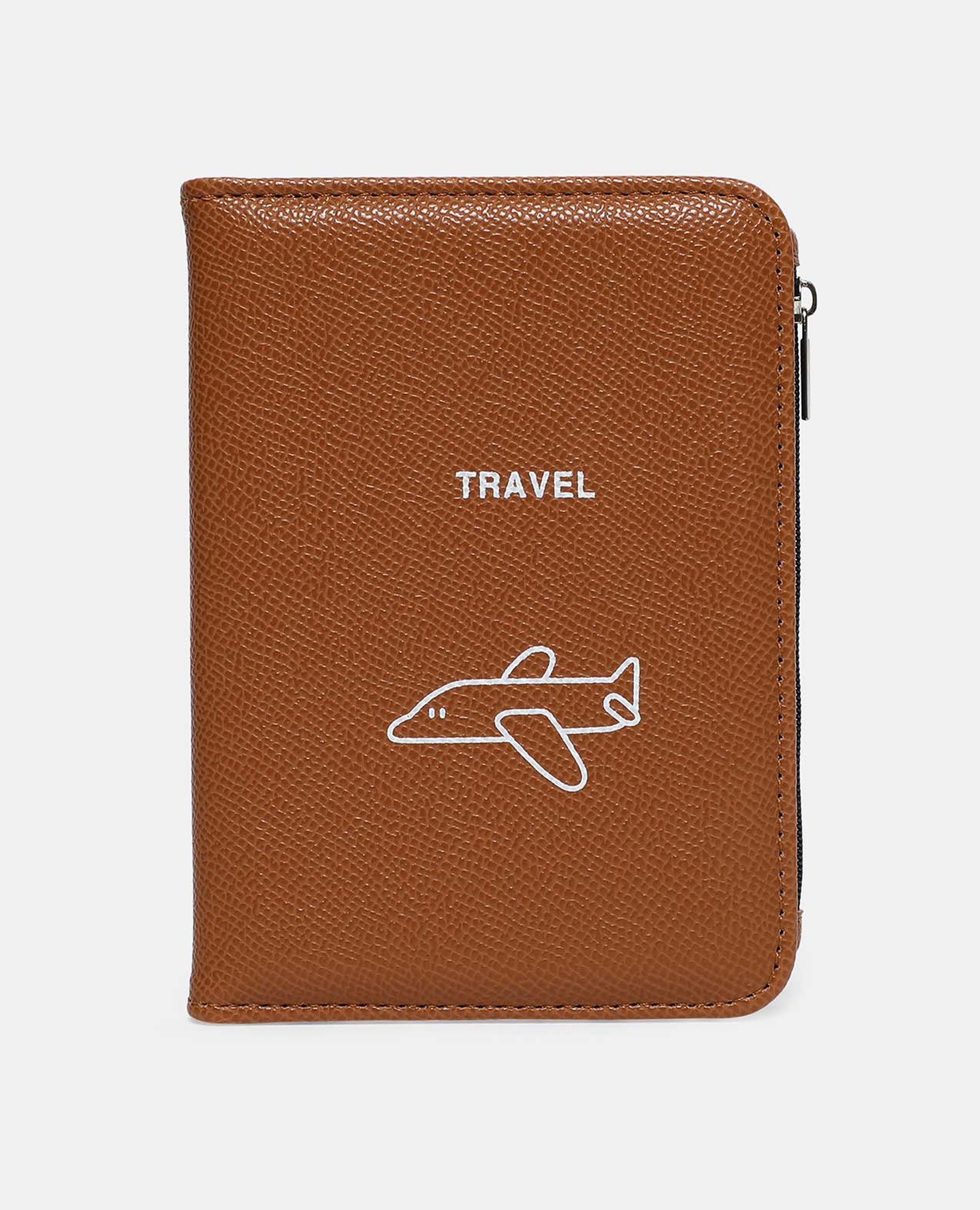 Printed Zip Around Passport Cover