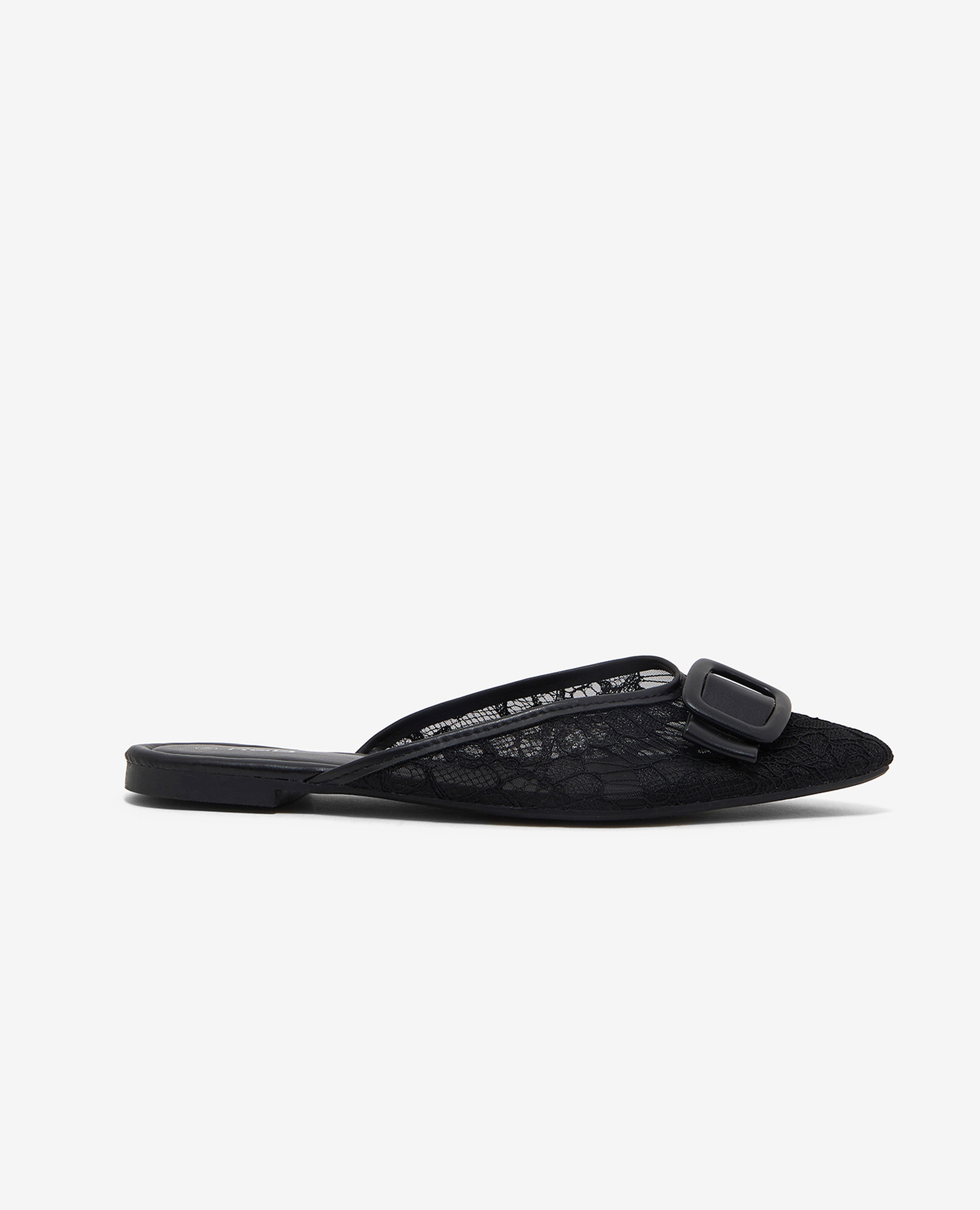 Lace Detailed Mules