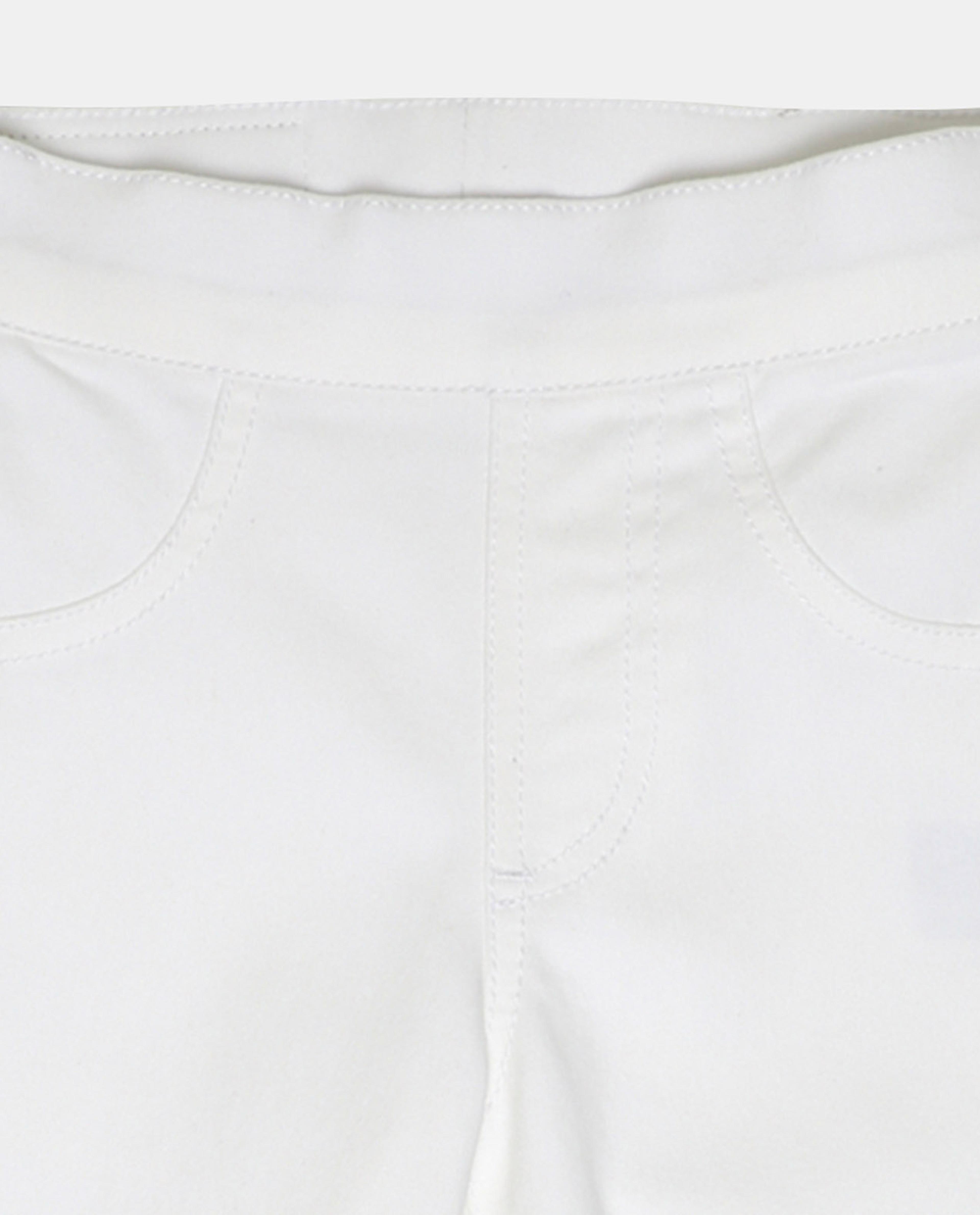 White High Rise Skinny Fit Pants