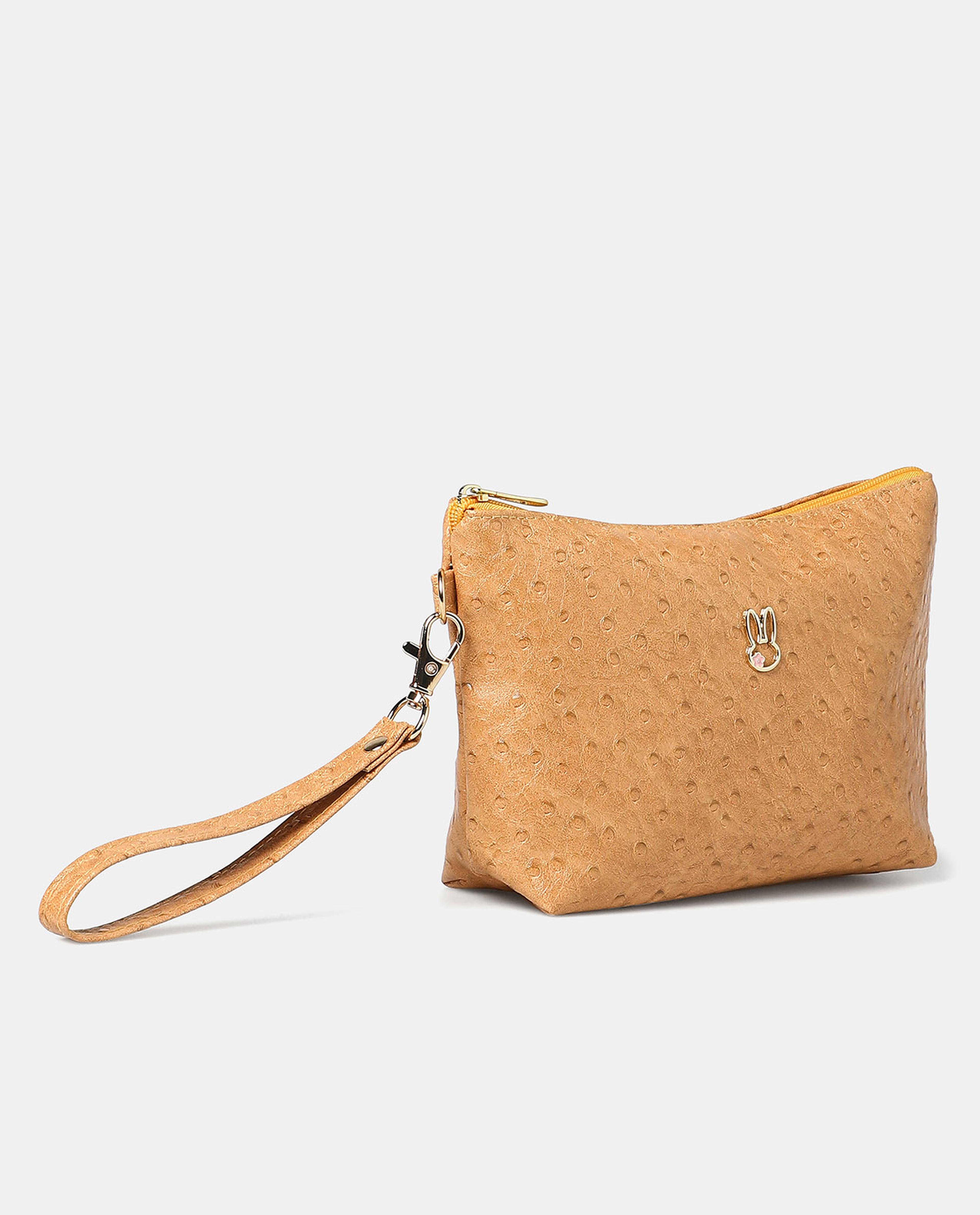 حقيبة مستحضرات تجميل - بني