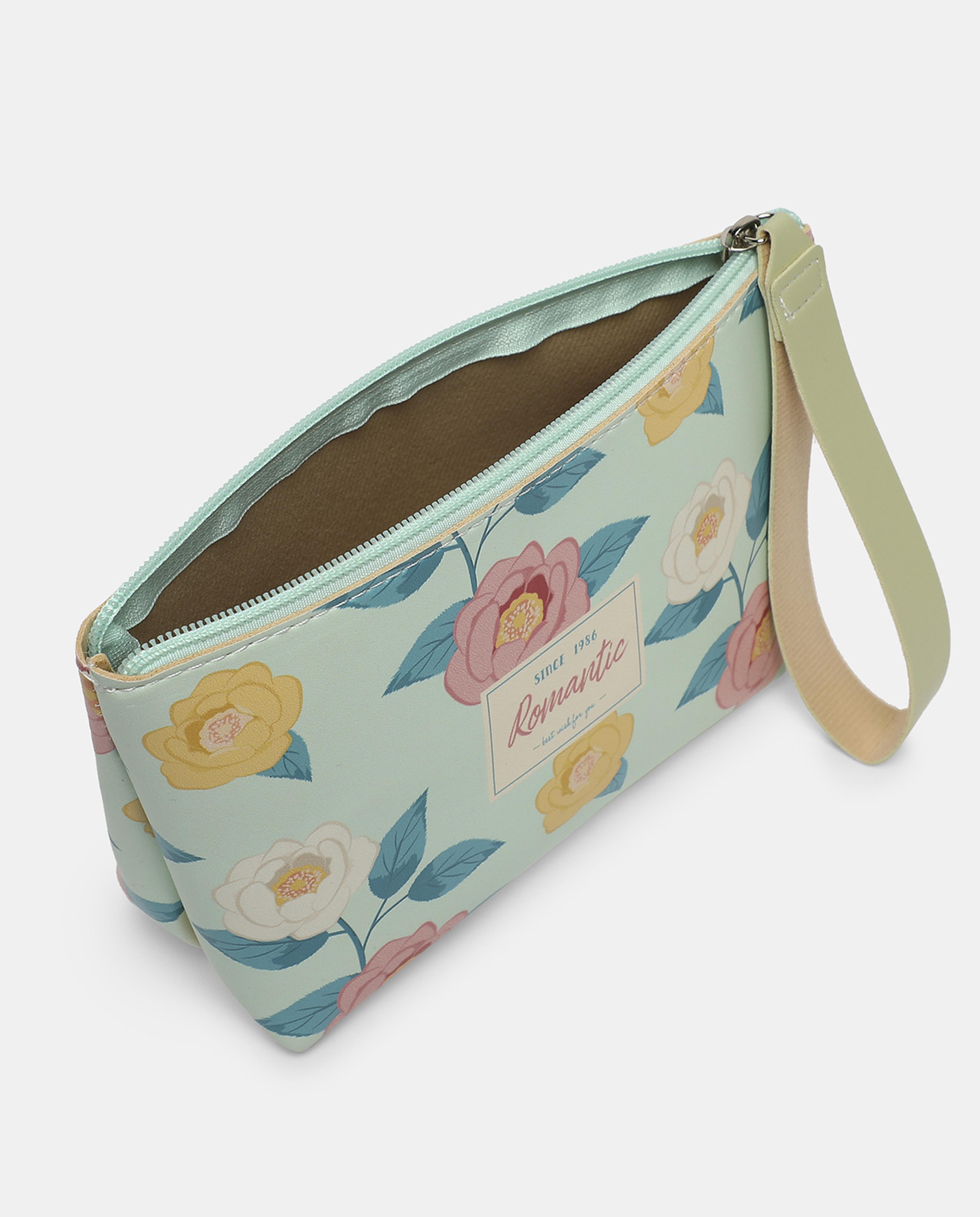 R&B Green Mini Square Pouch