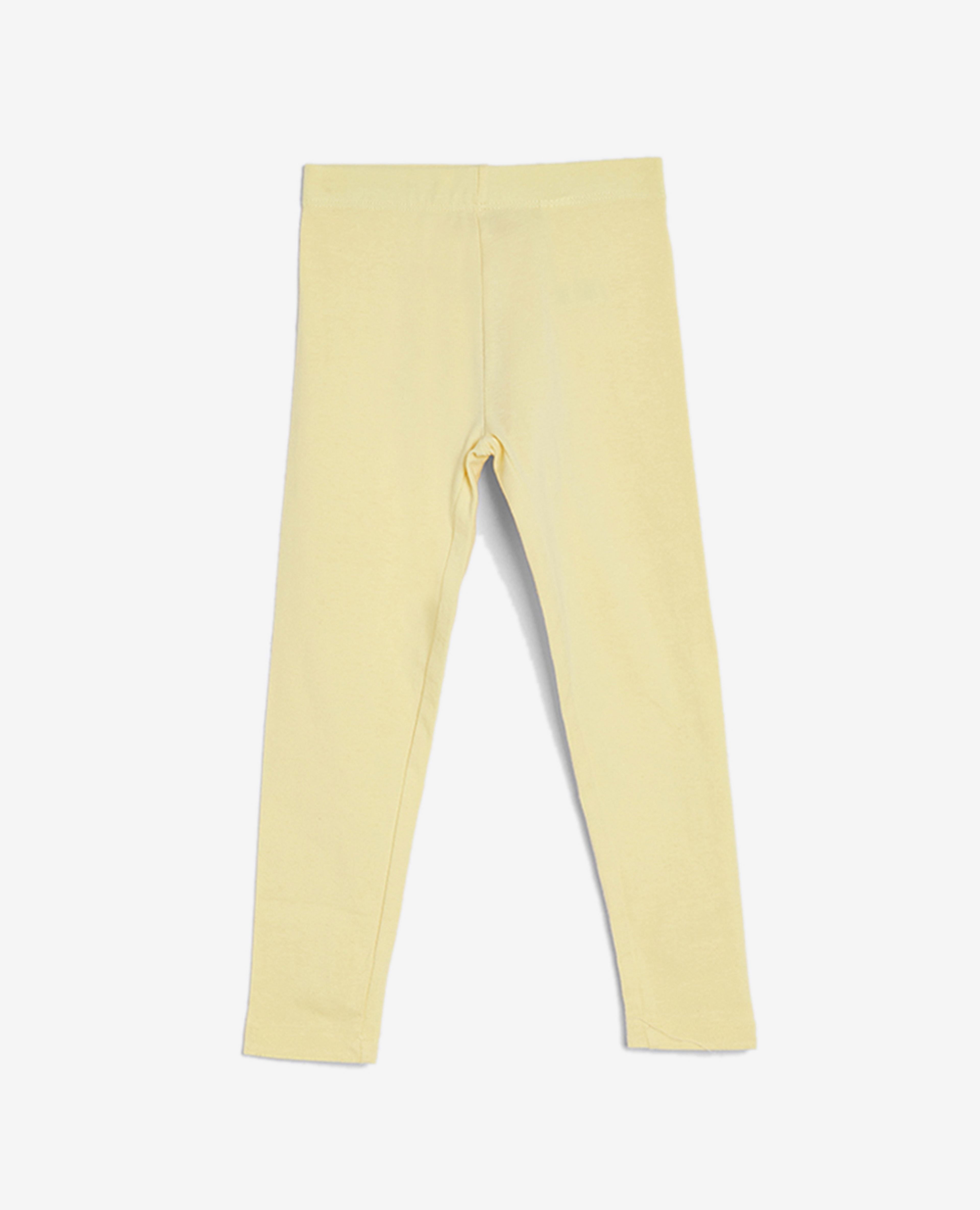 Yellow Basic Solid Leggings