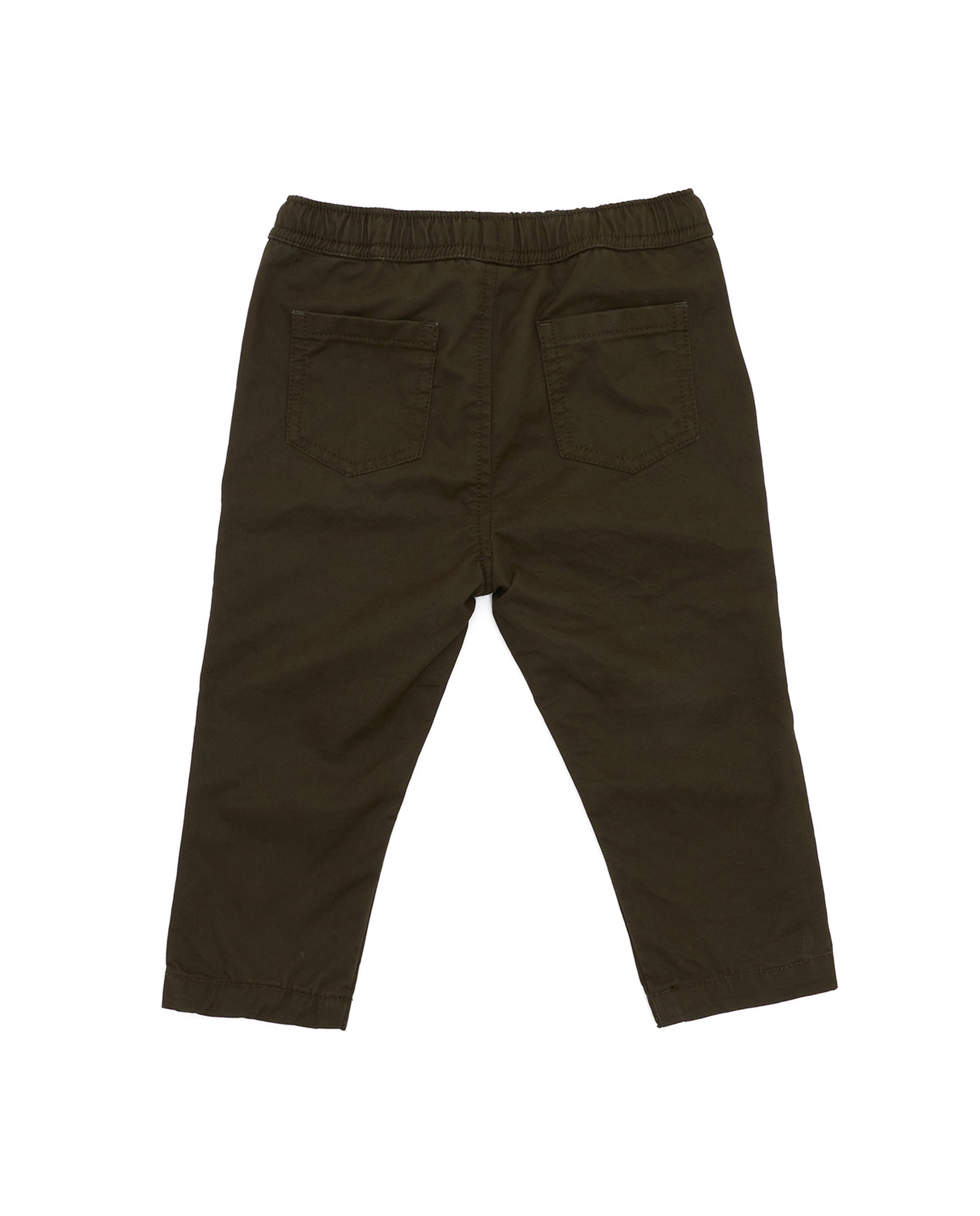 بنطال سادة برباط