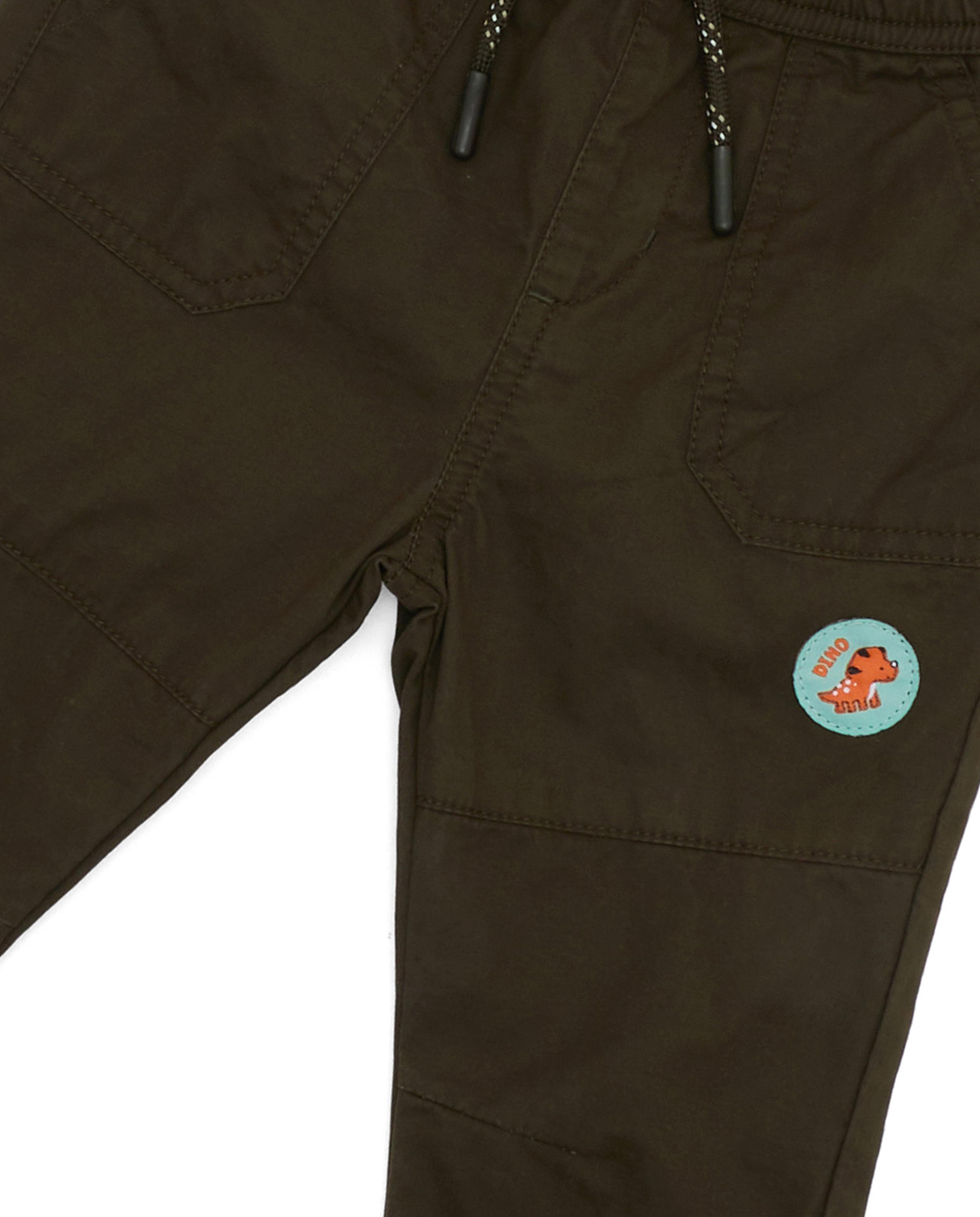 بنطال سادة برباط