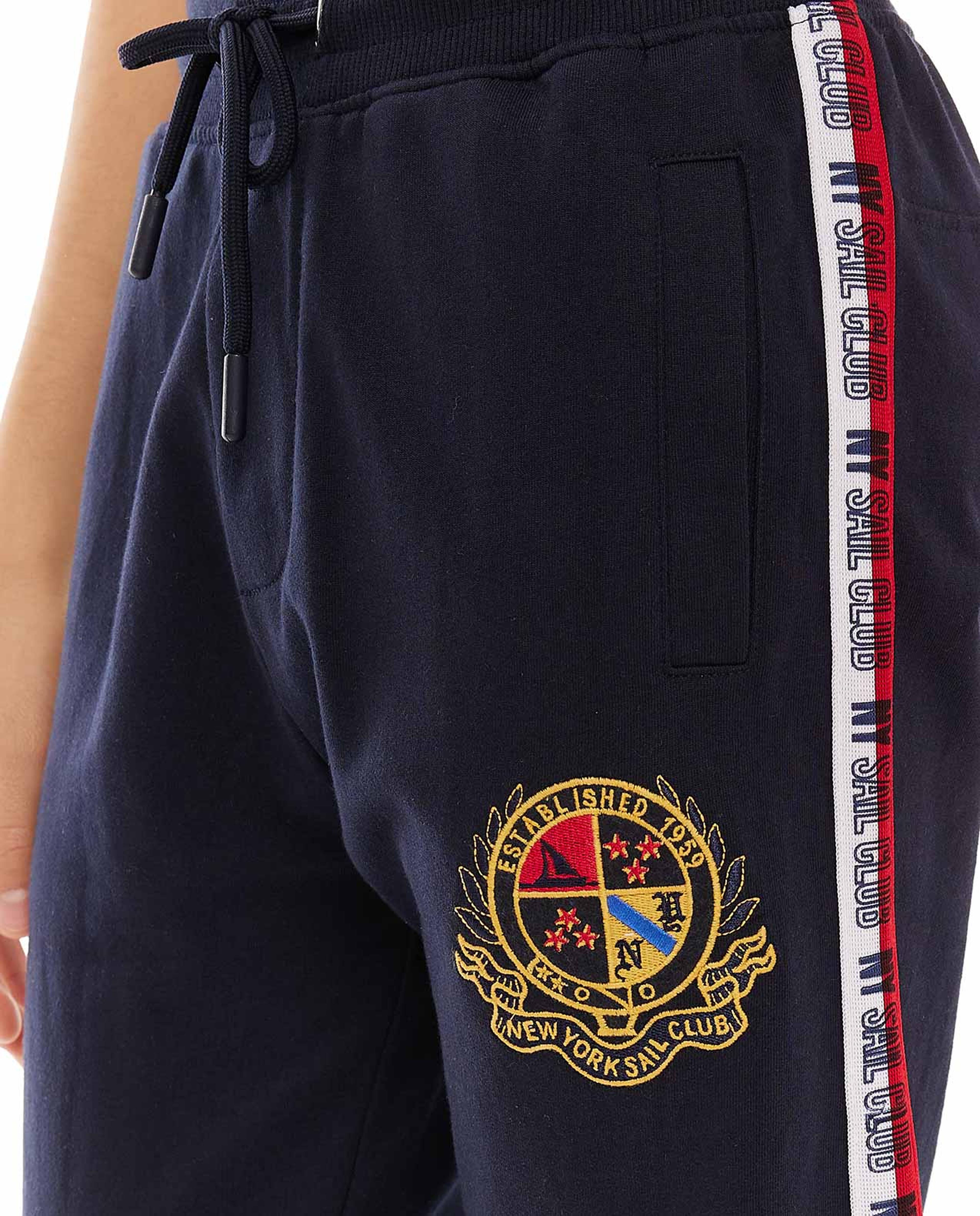 بنطلون رياضي مطرز برباط