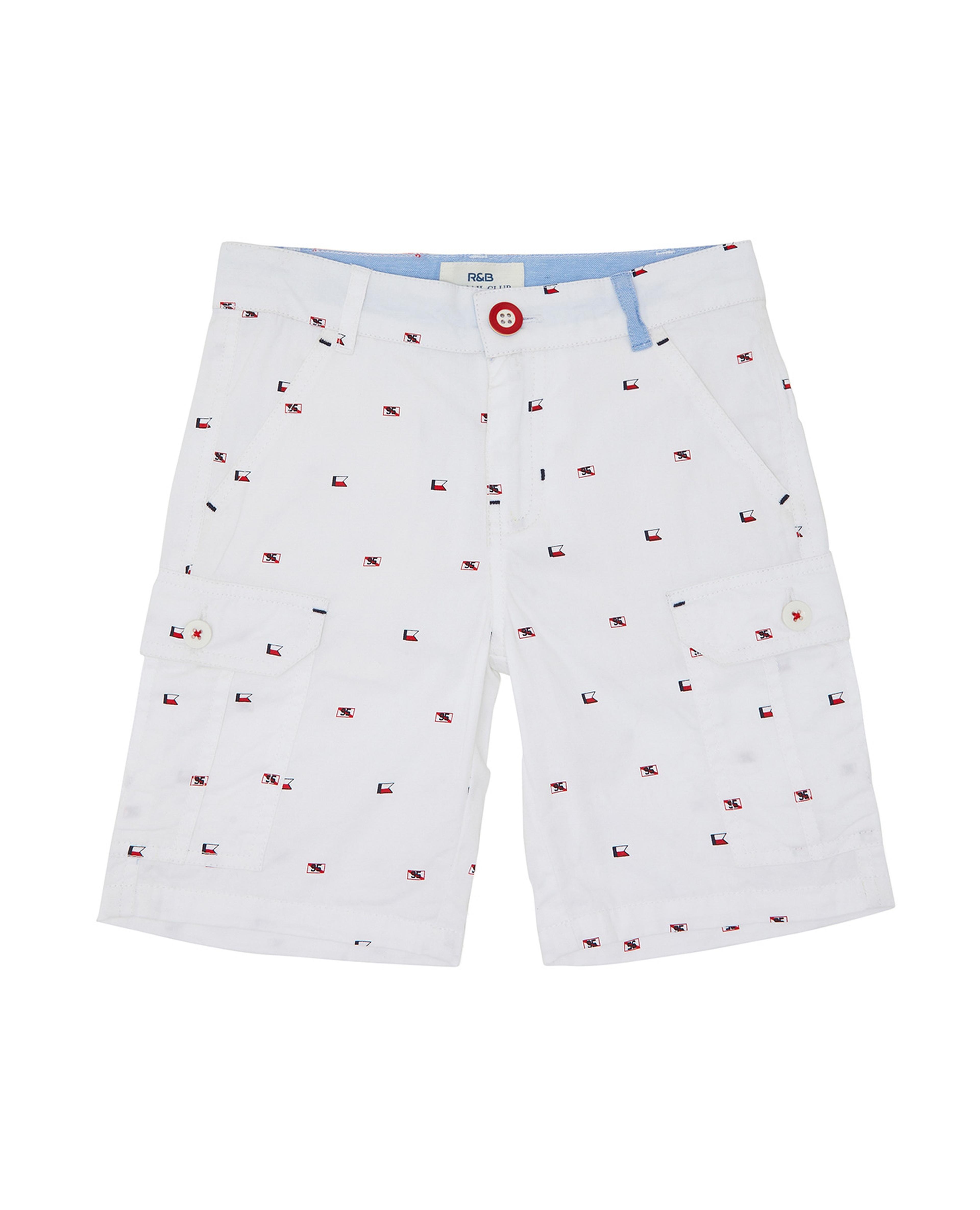 Printed Shorts with Button Closure