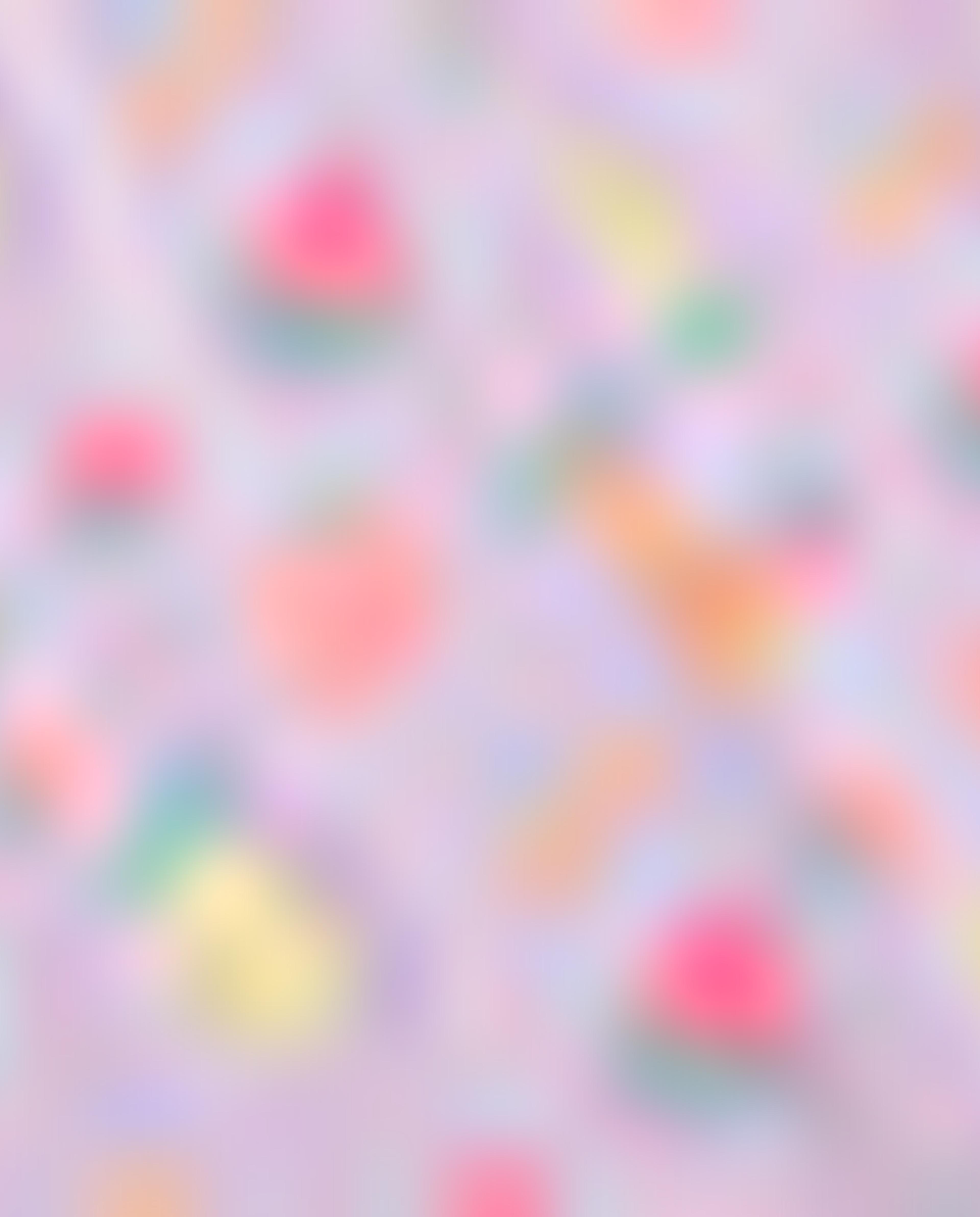 فستان بياقة مستديرة وأكمام كاب بطبعة