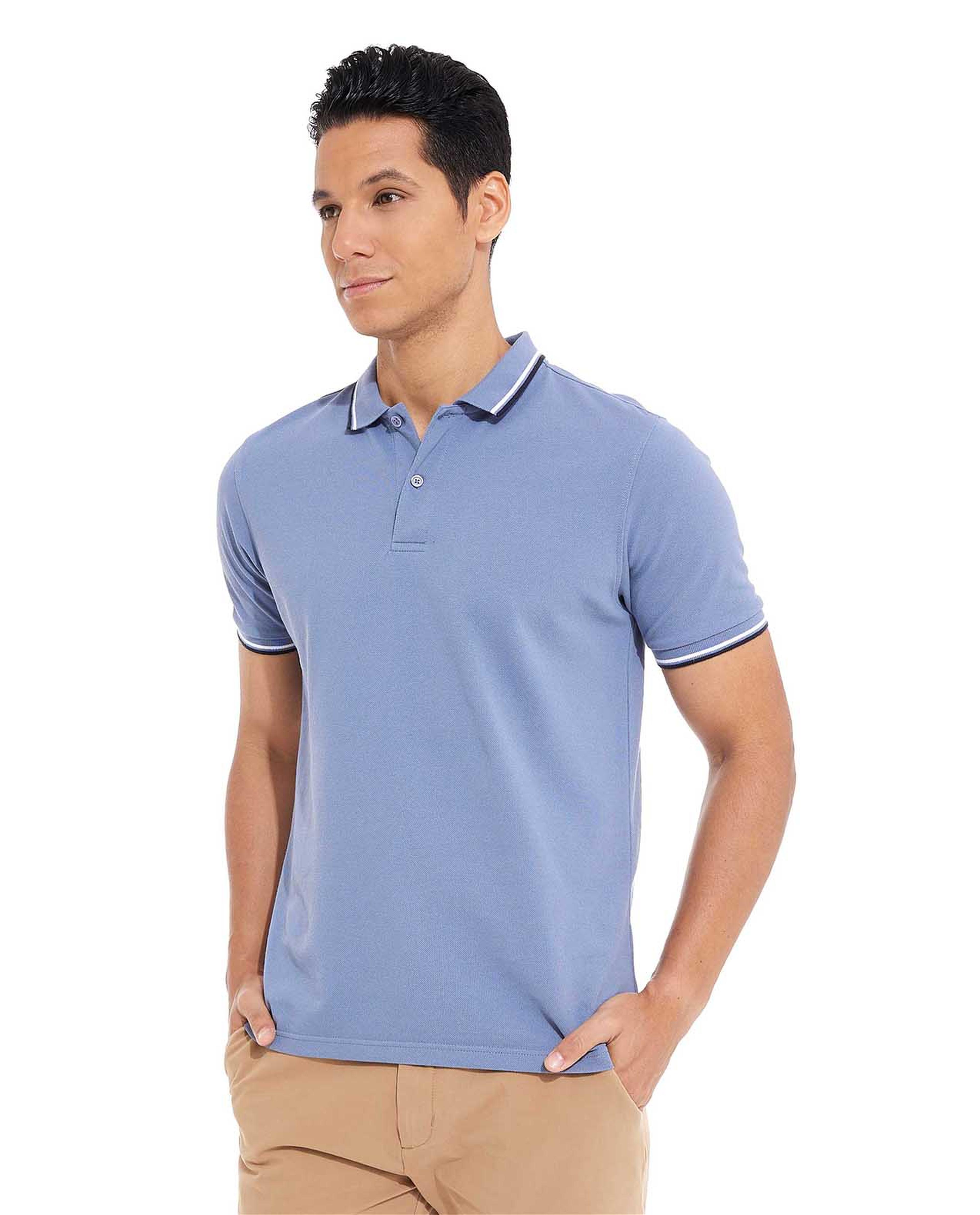 تيشيرت بولو بأكمام قصيرة