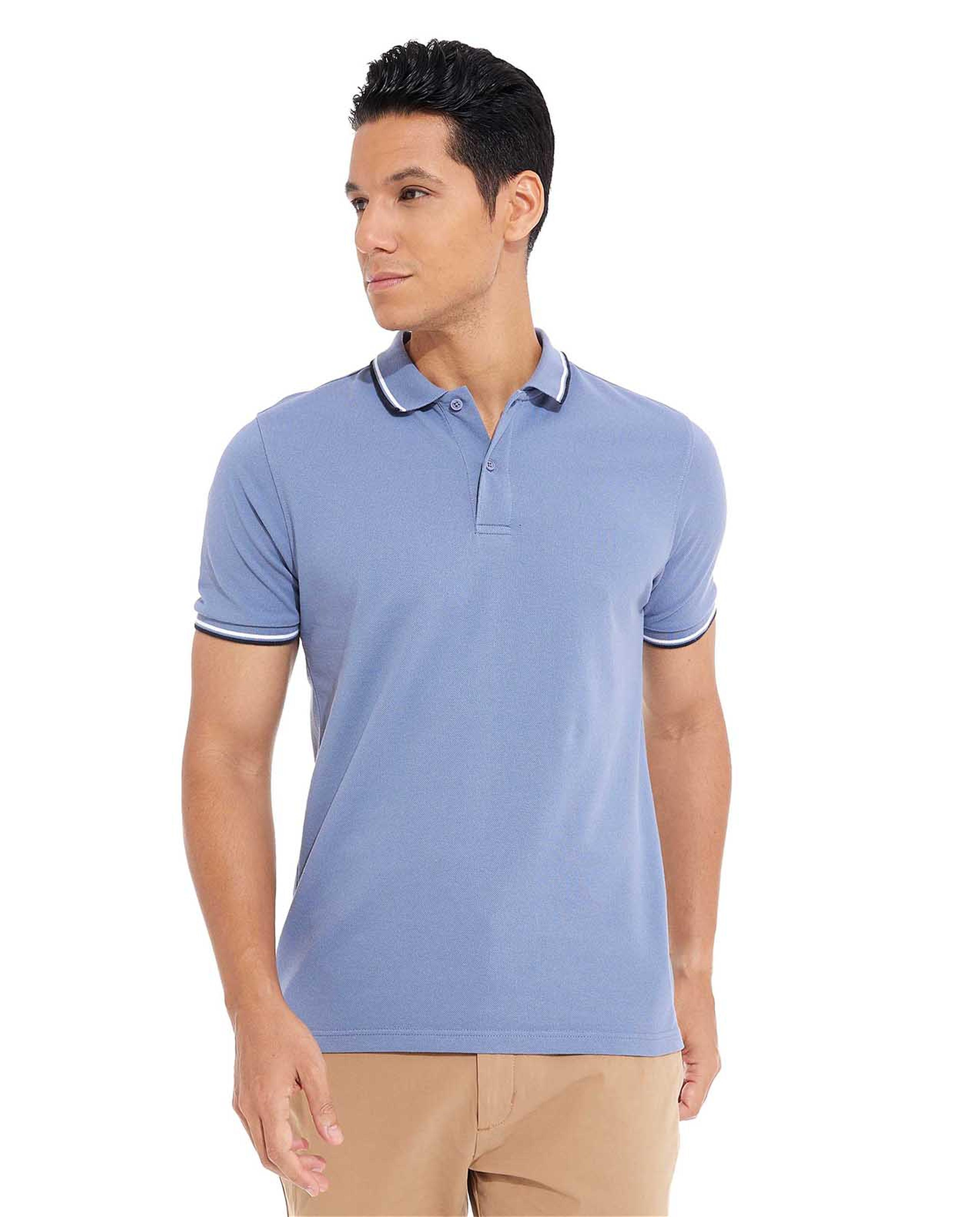 تيشيرت بولو بأكمام قصيرة