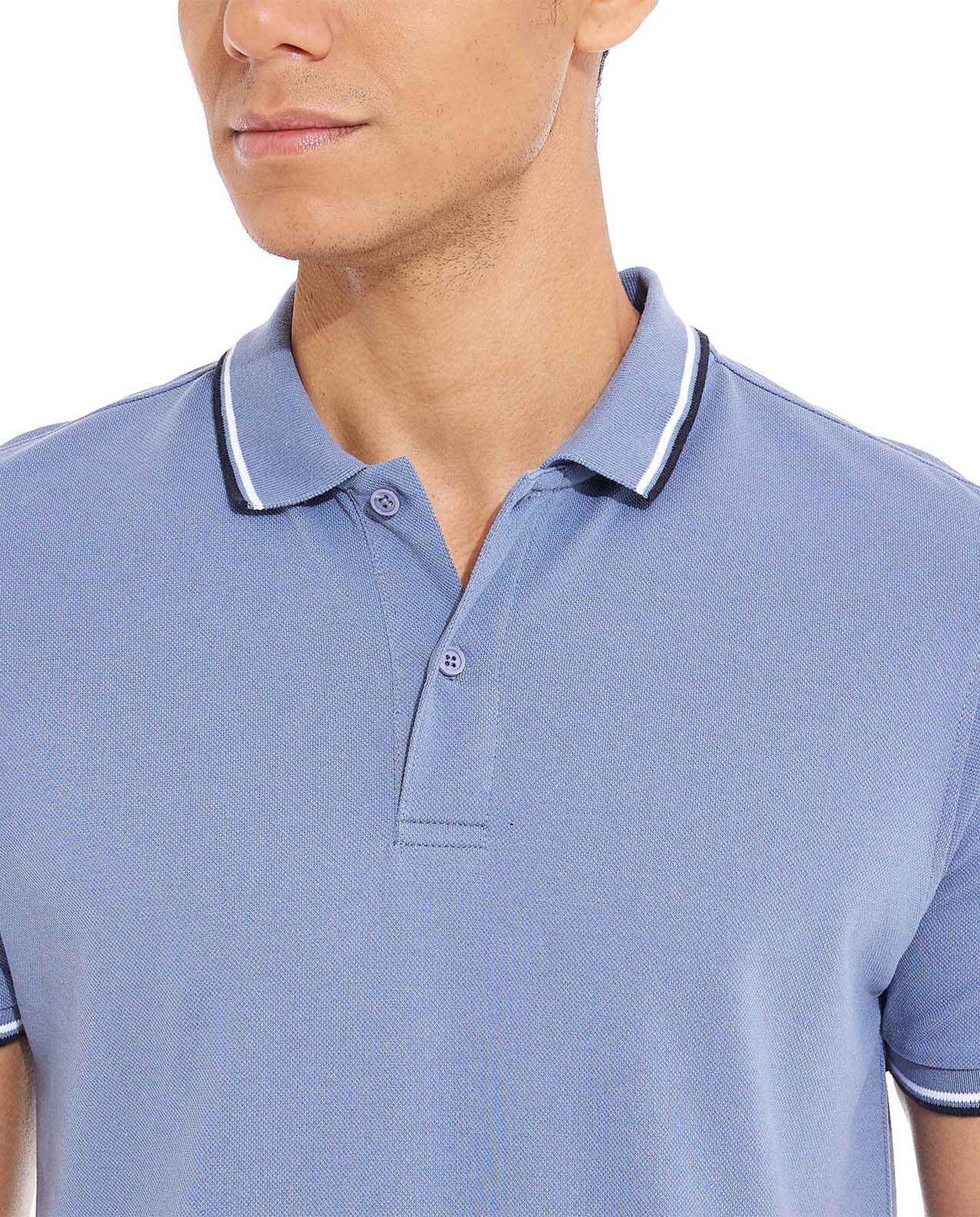 تيشيرت بولو بأكمام قصيرة