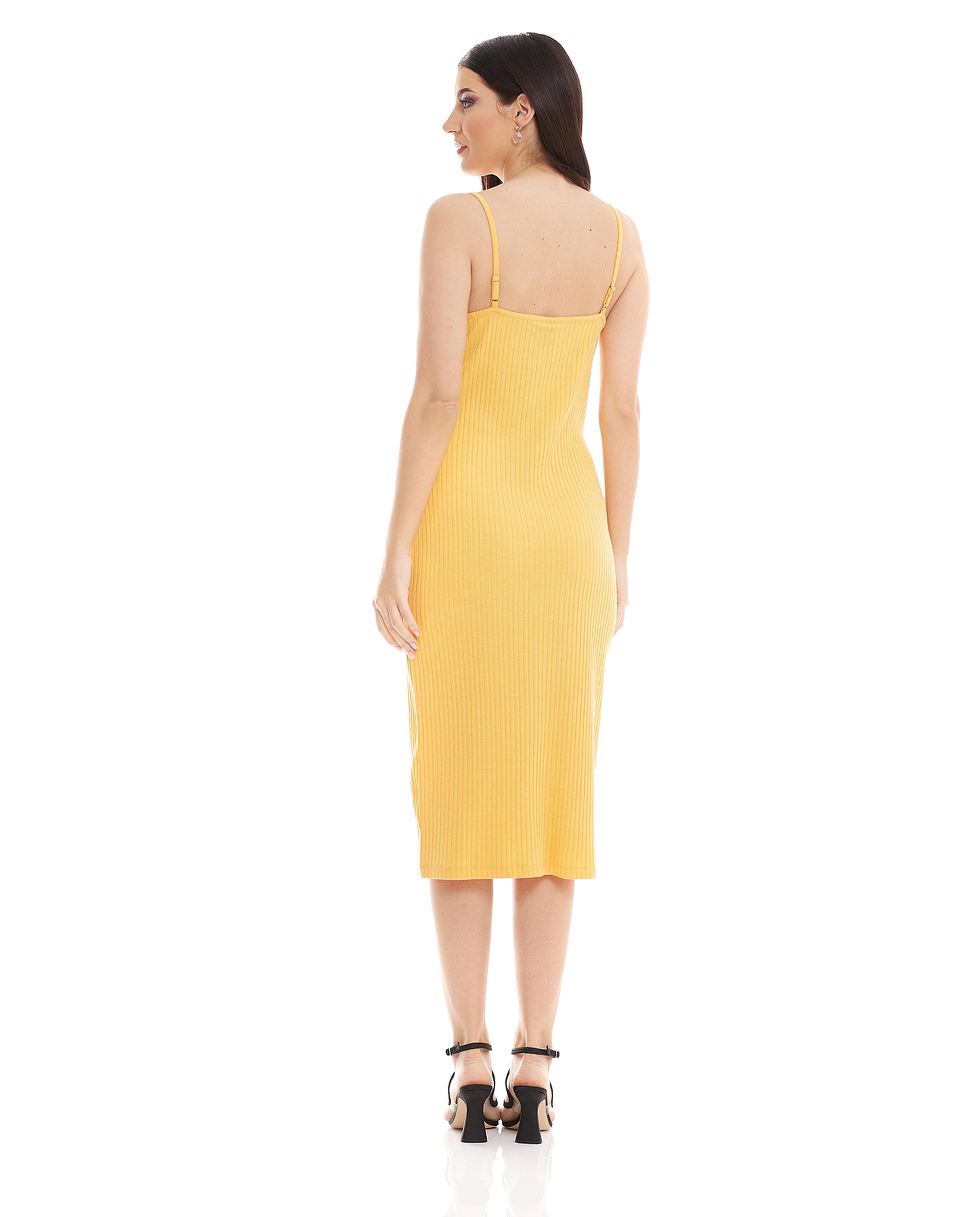 فستان ضيق بزر