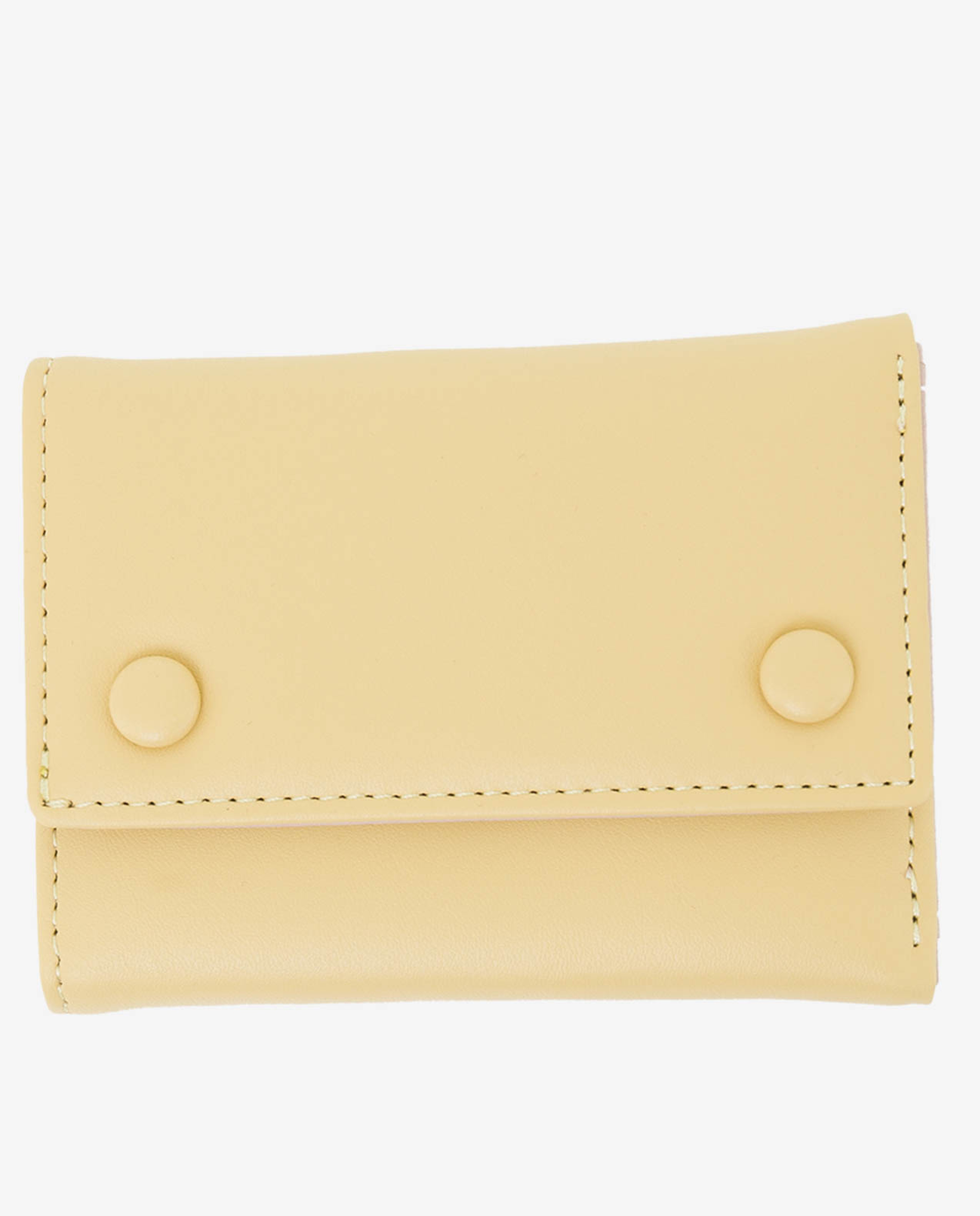 محفظة متوسطة الحجم بلون أصفر