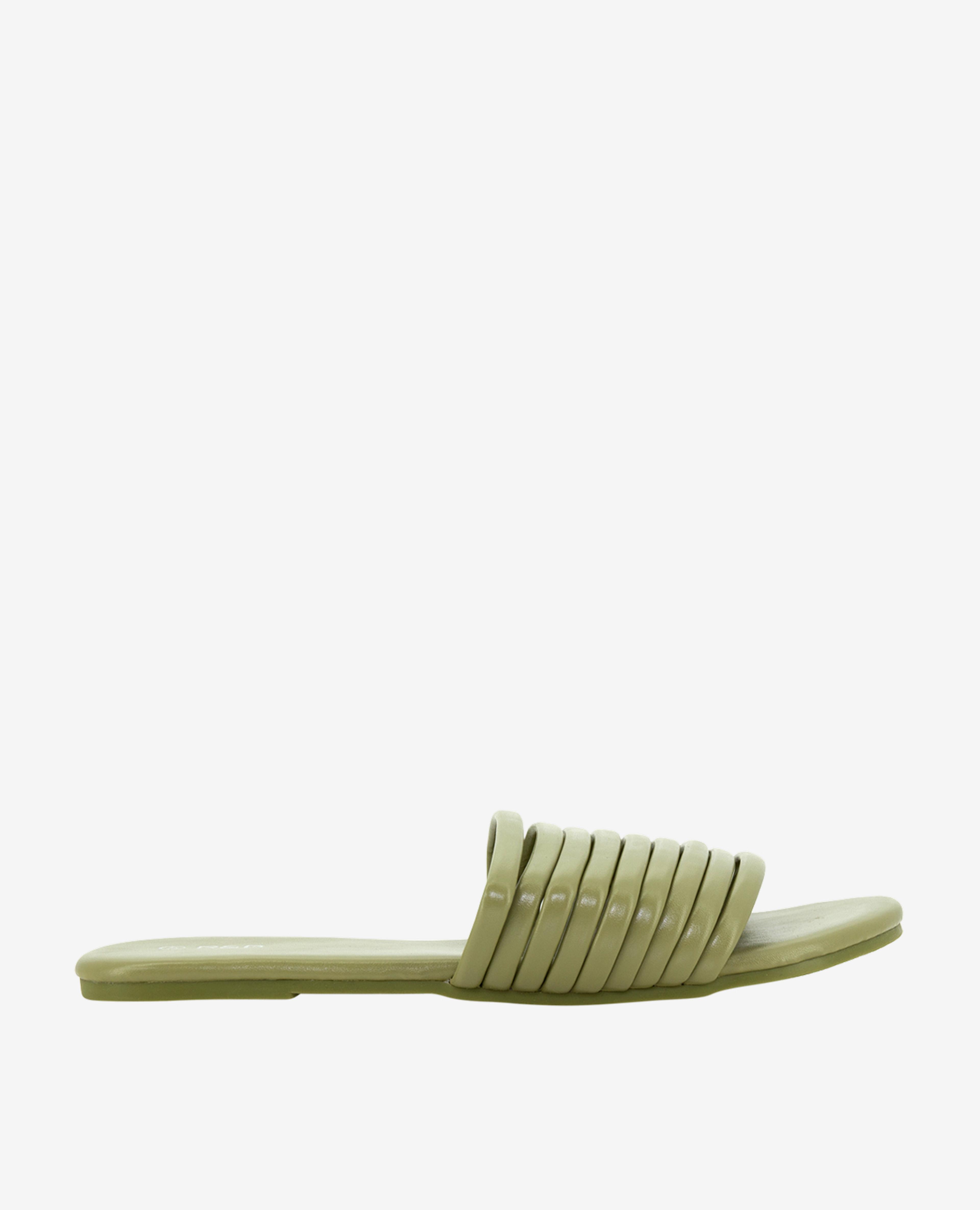 Green Ladies Fashion Flat Sandals