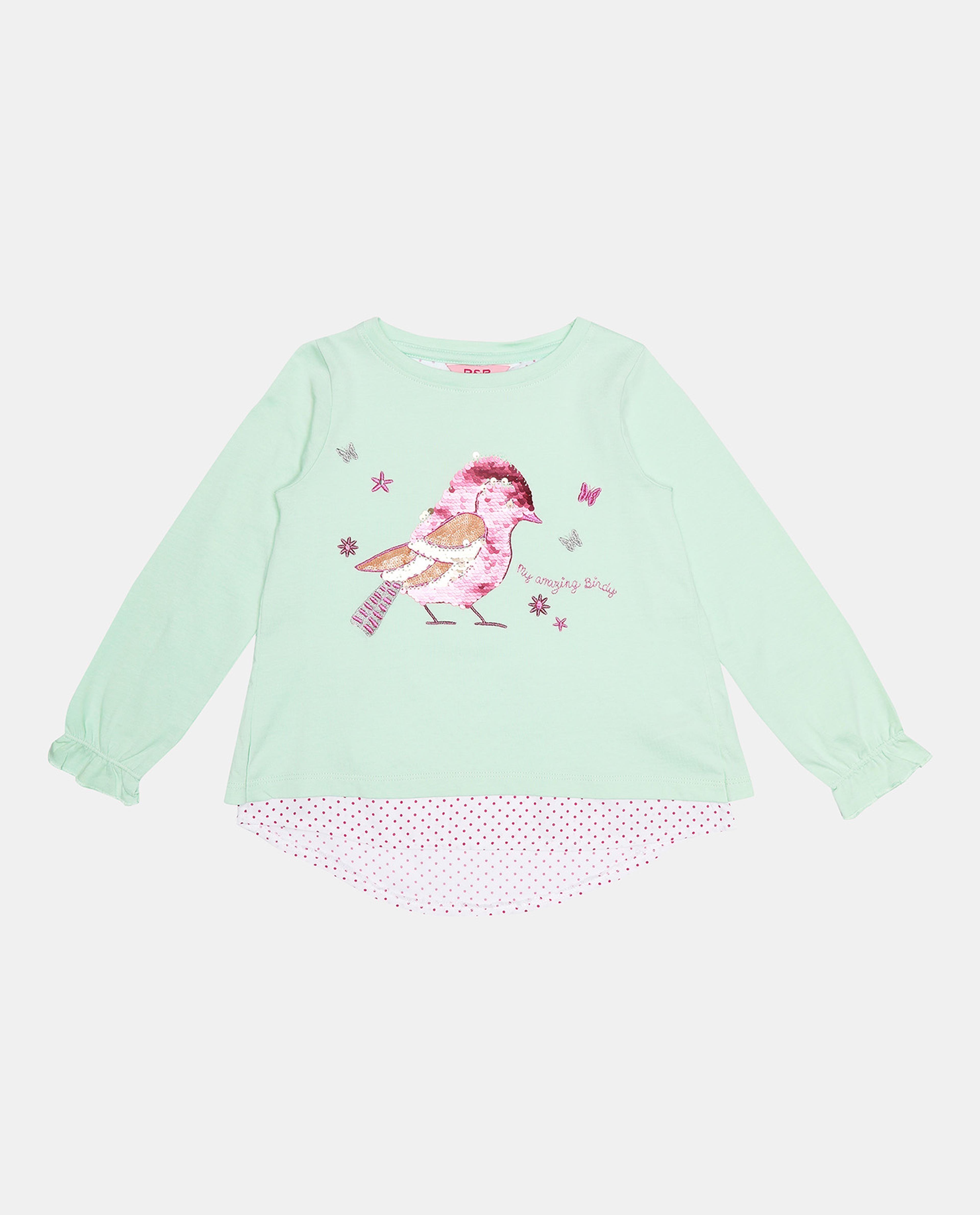 Mint Long Sleeve Fashion Top