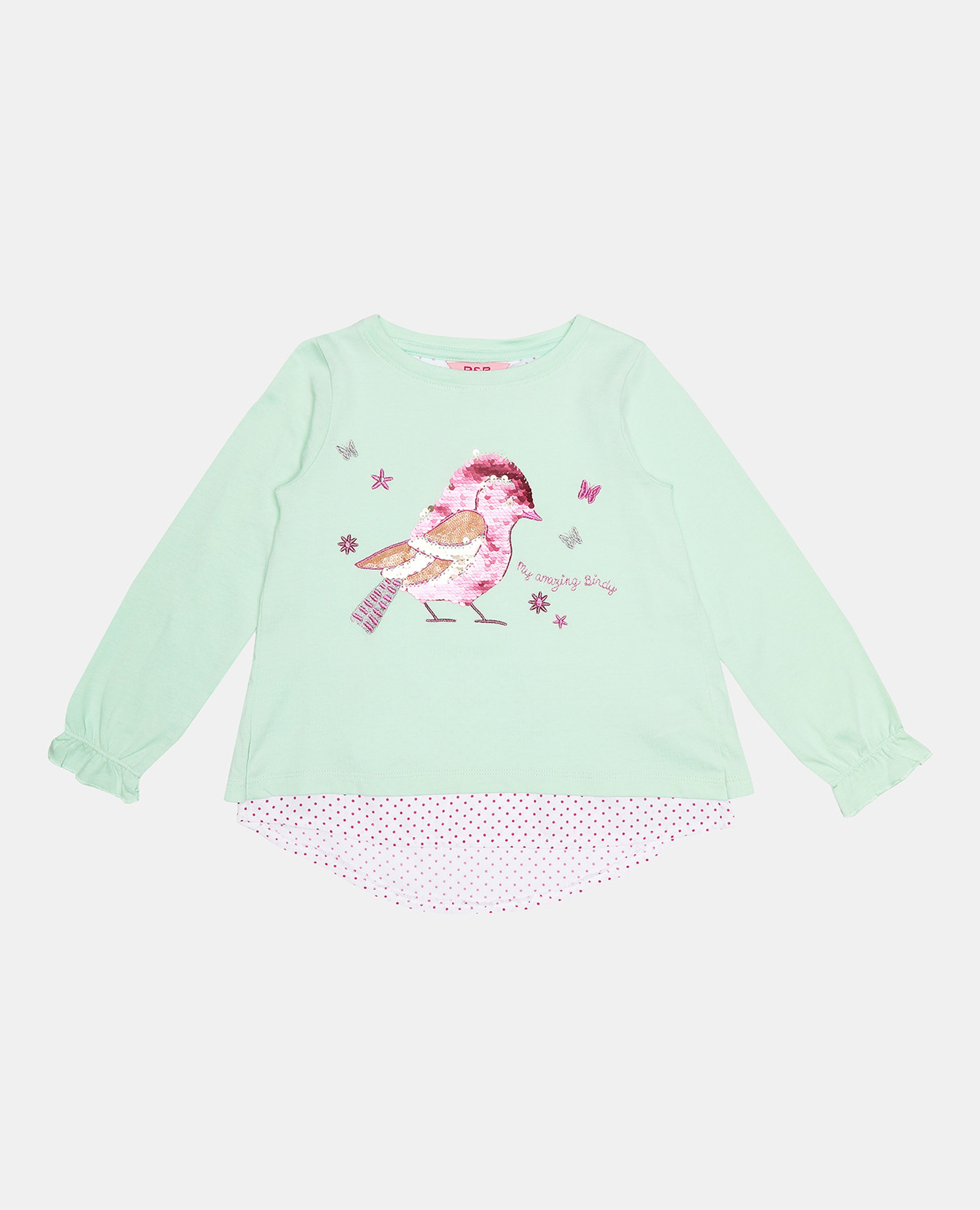 Mint Long Sleeve Fashion Top