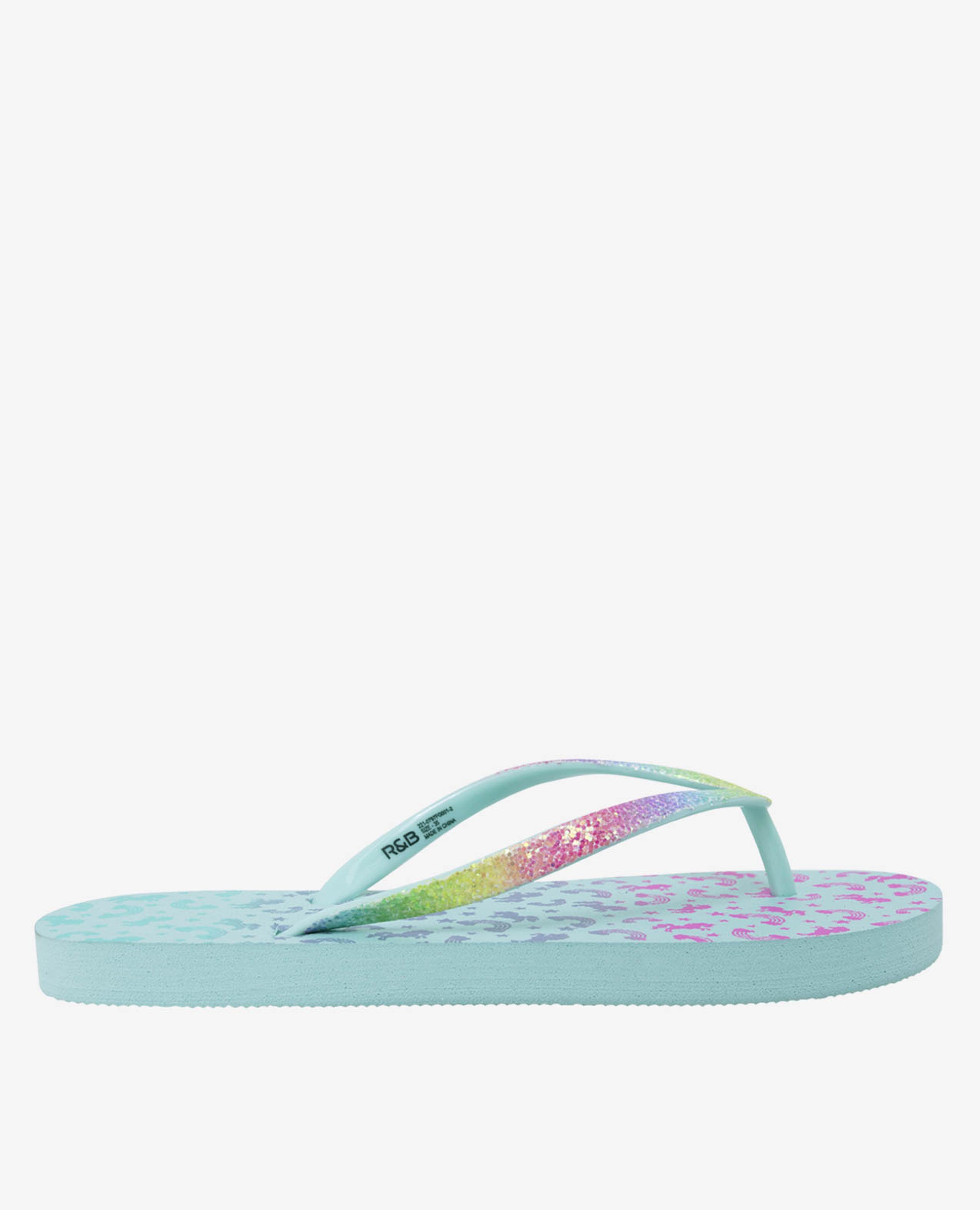 Green Girls Flip Flops