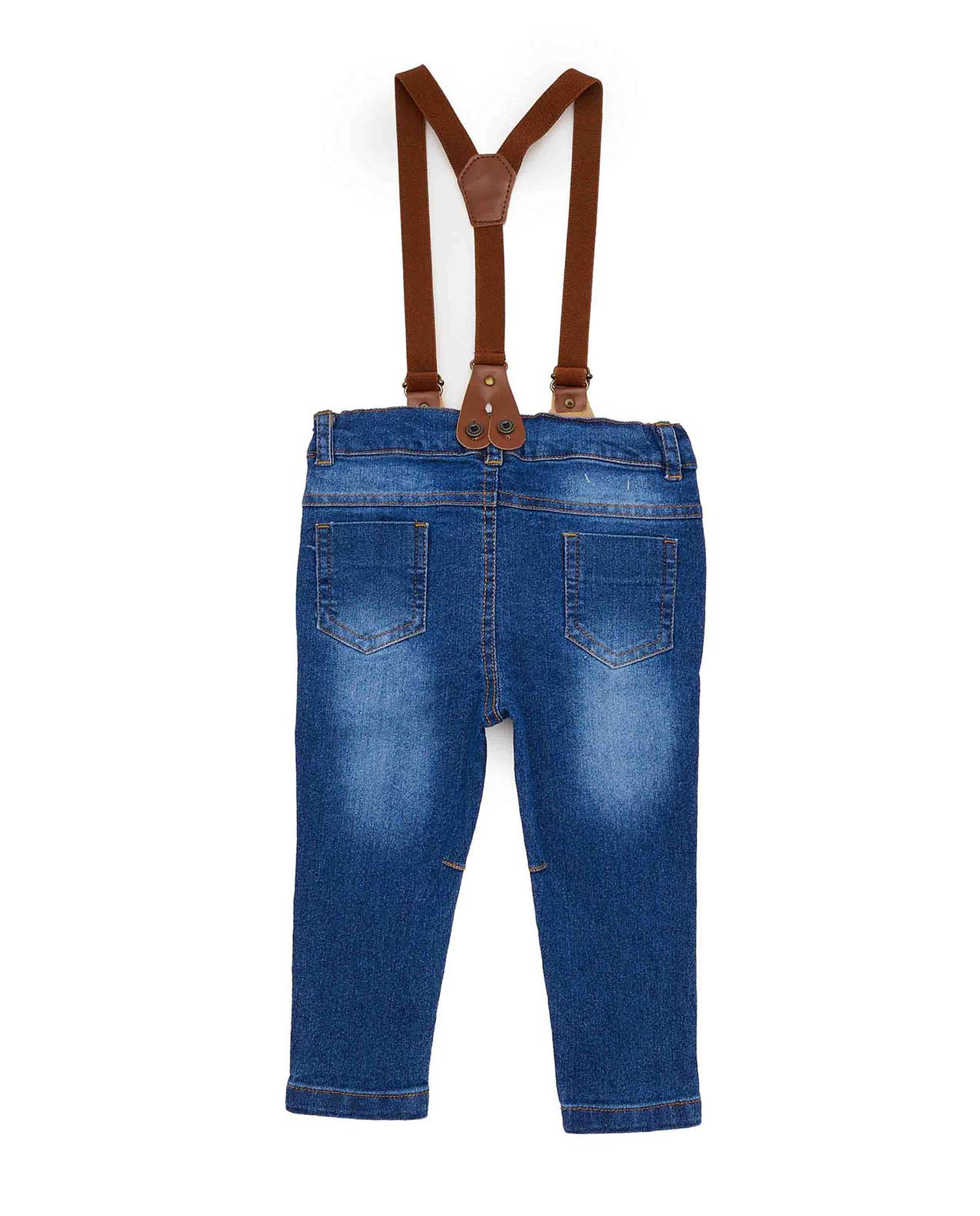 بنطال جينز بأزرار