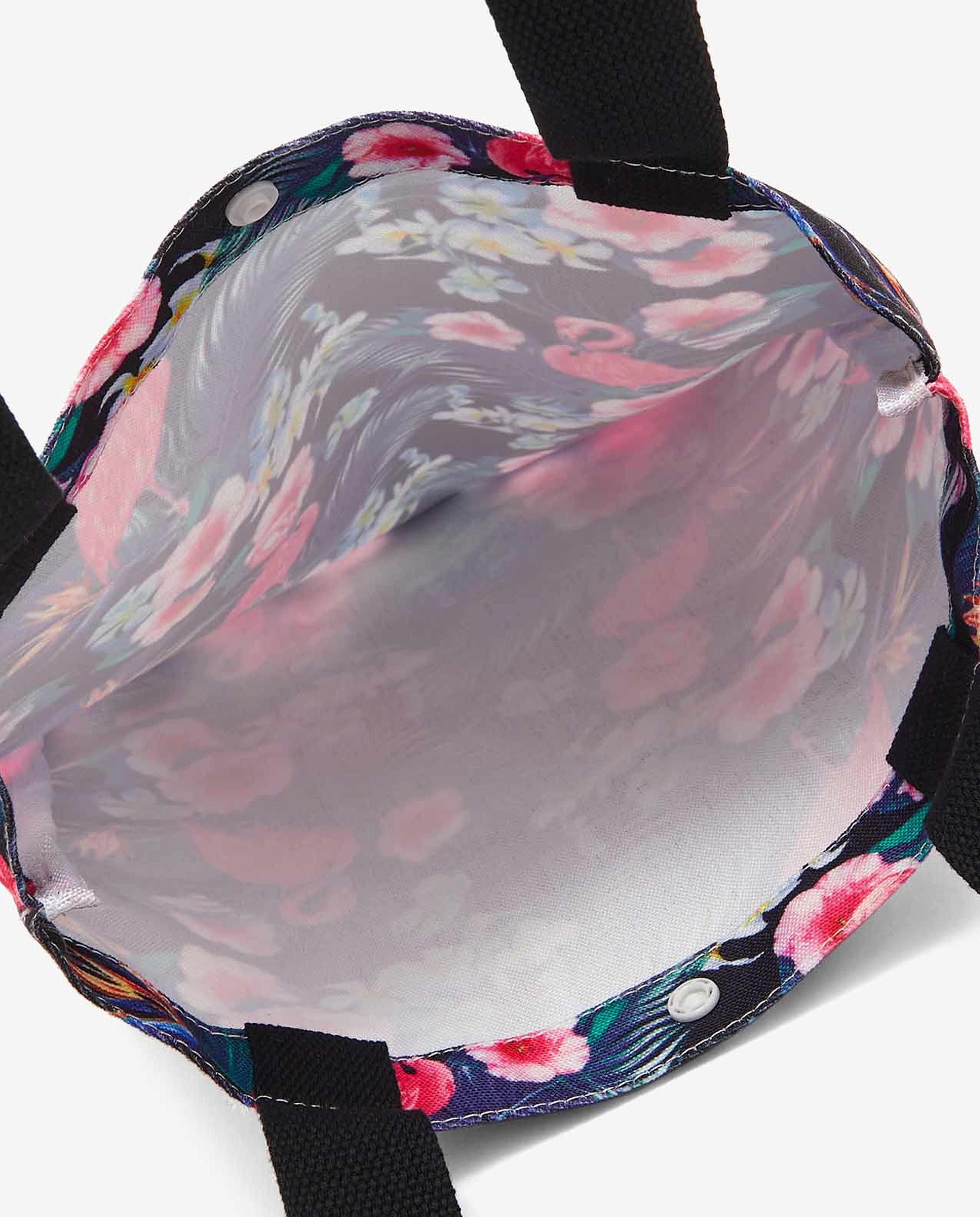 حقيبة كتف قماش بطبعة