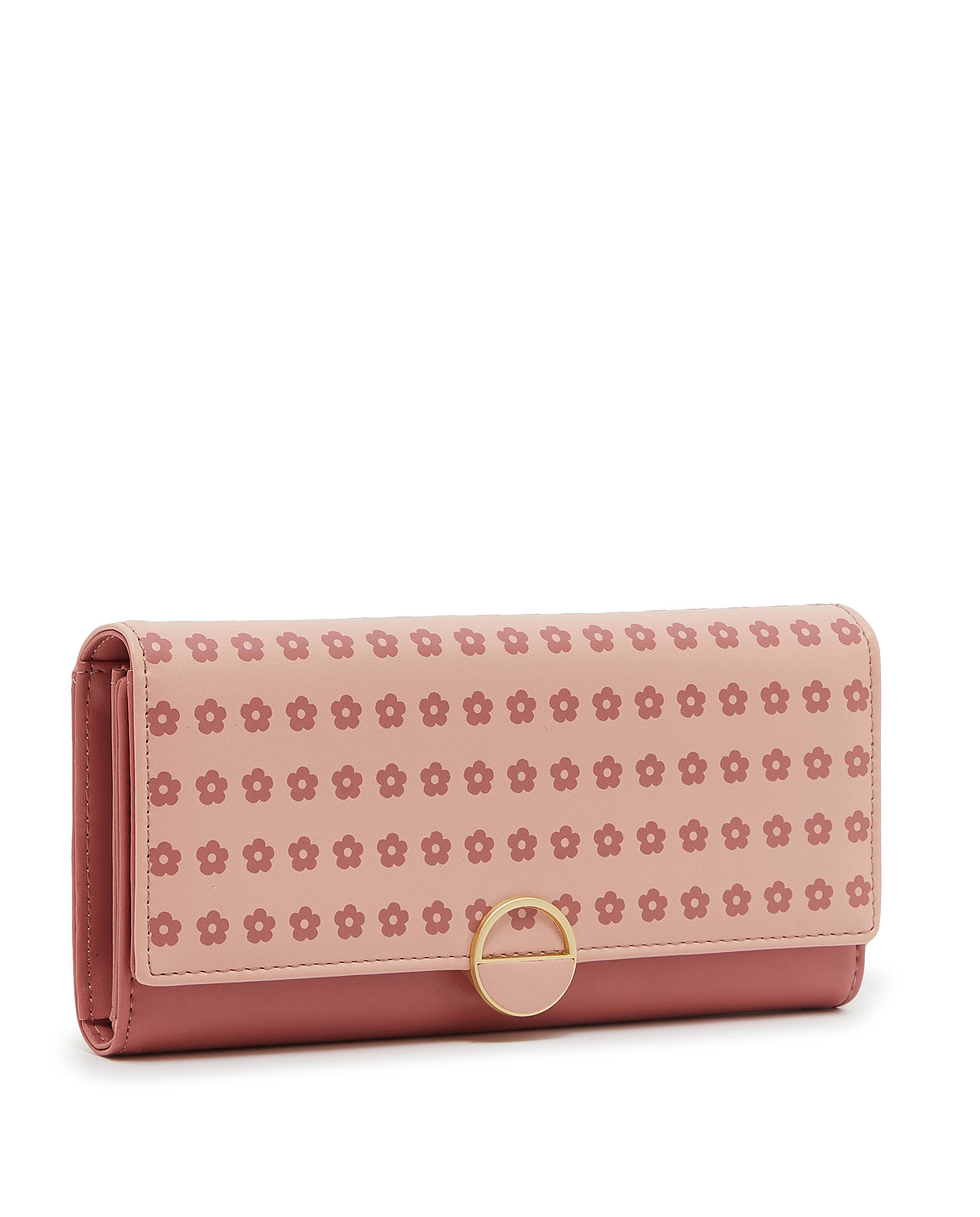 Printed Flap Big Wallet