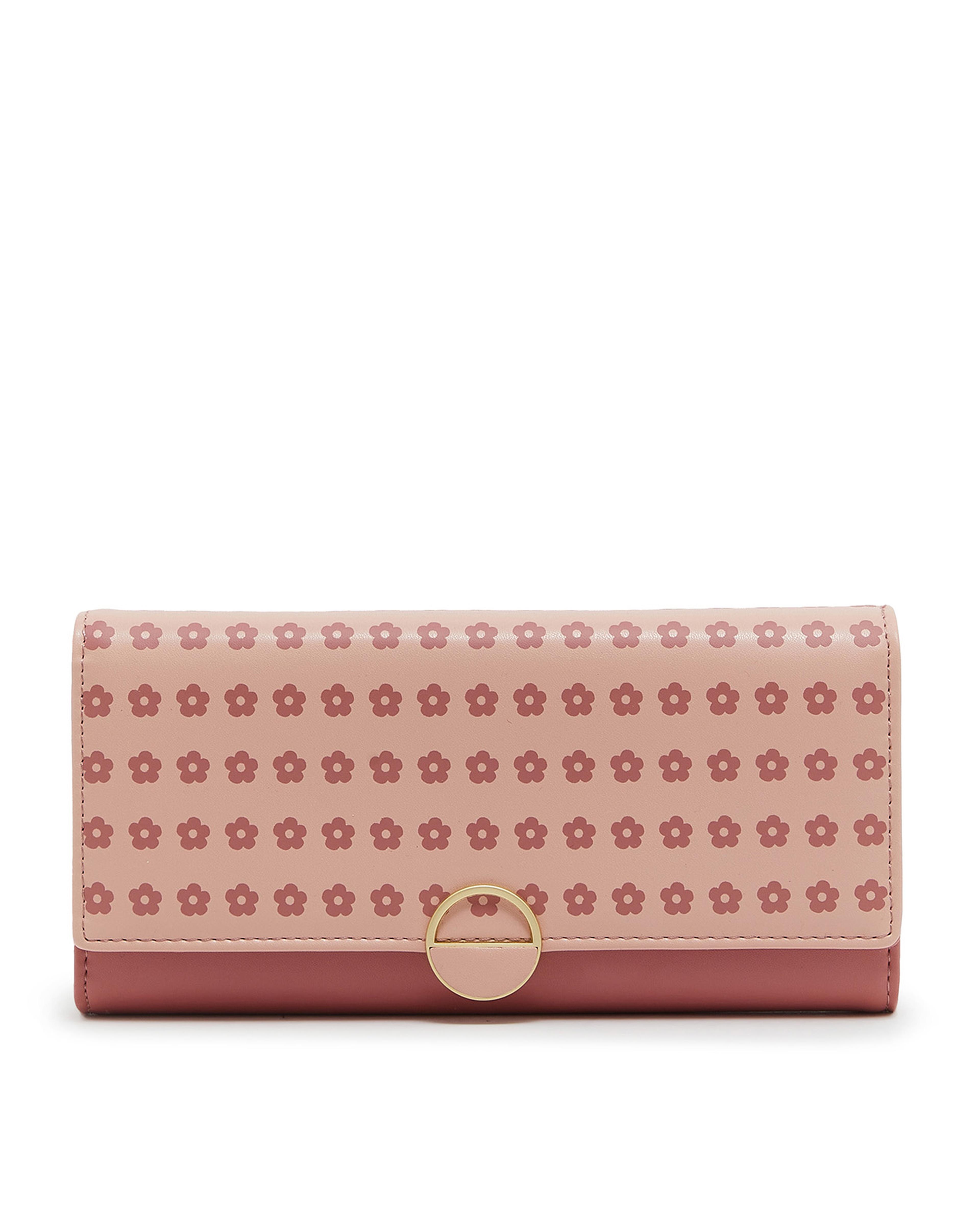 Printed Flap Big Wallet