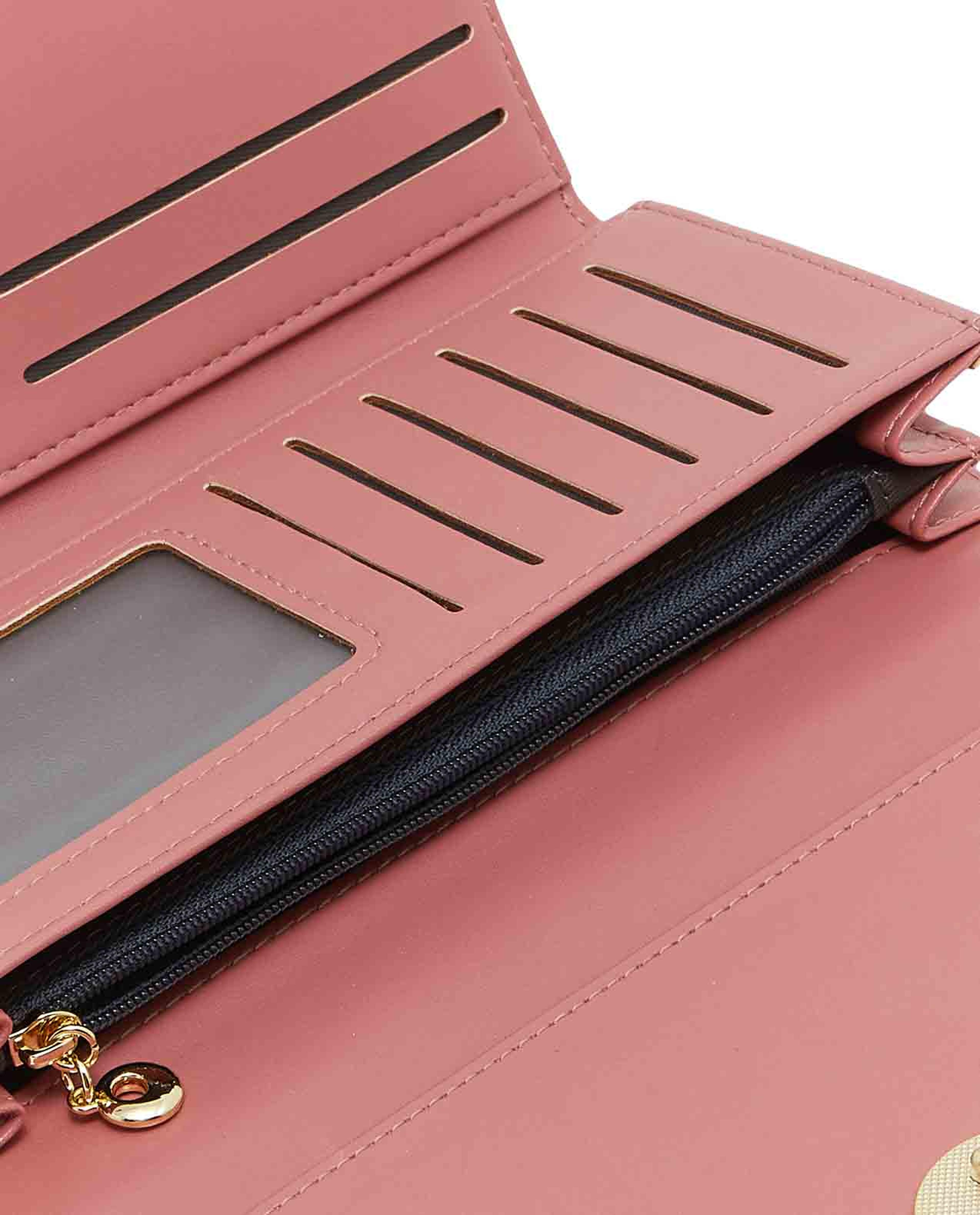 Printed Flap Big Wallet