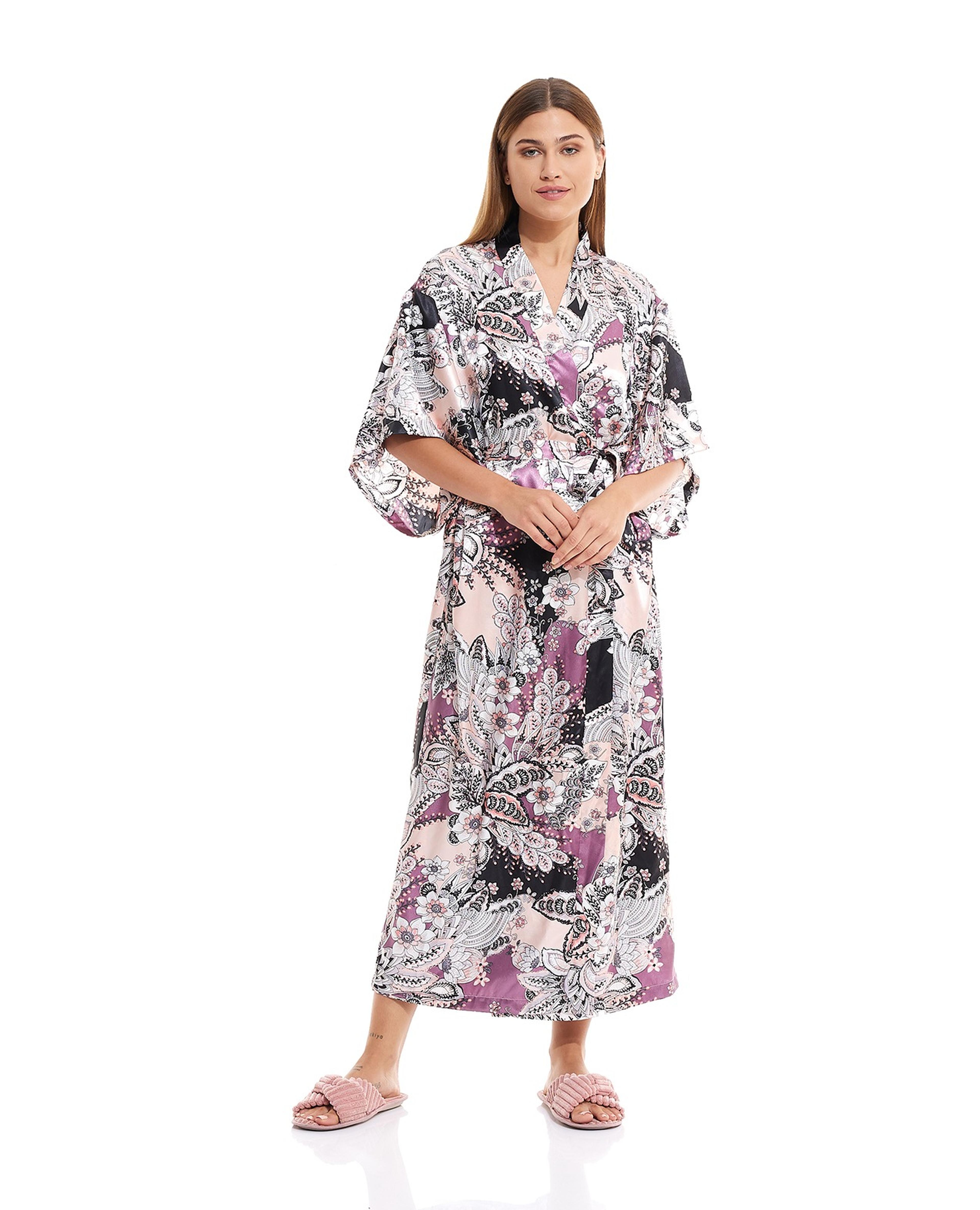Floral Print Night Robe