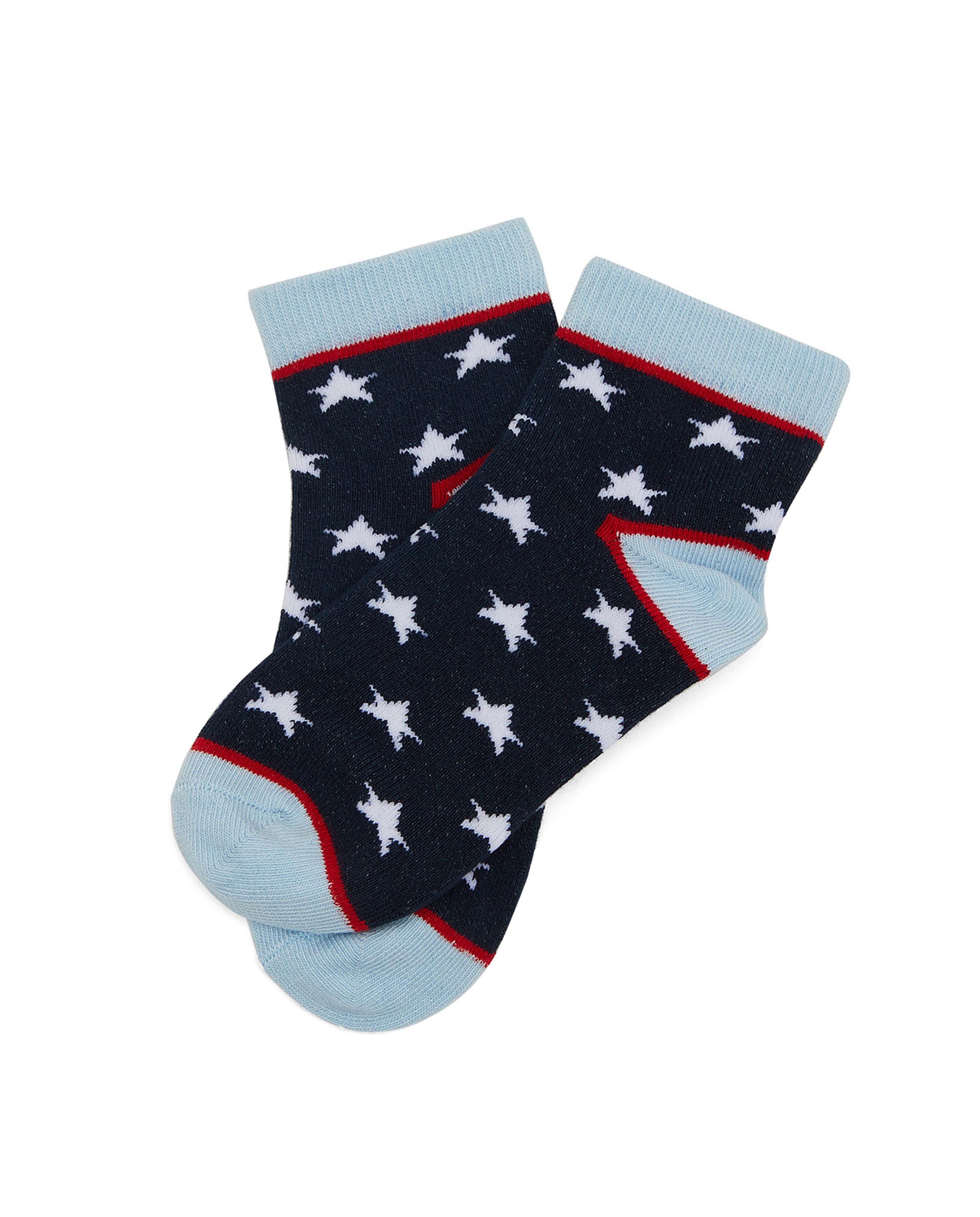 Pack of 3 Patterned Ankle Socks