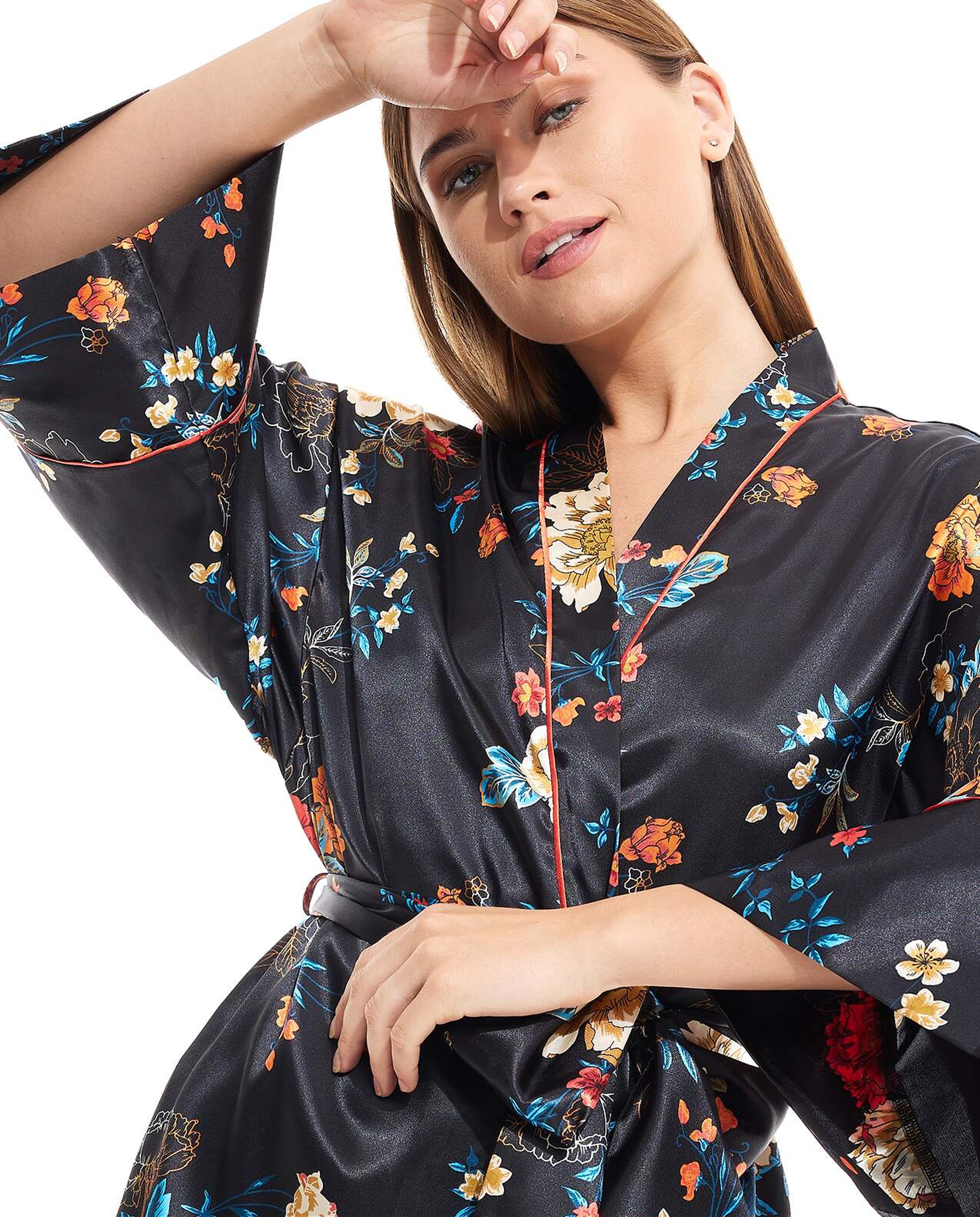 Floral Print Night Robe