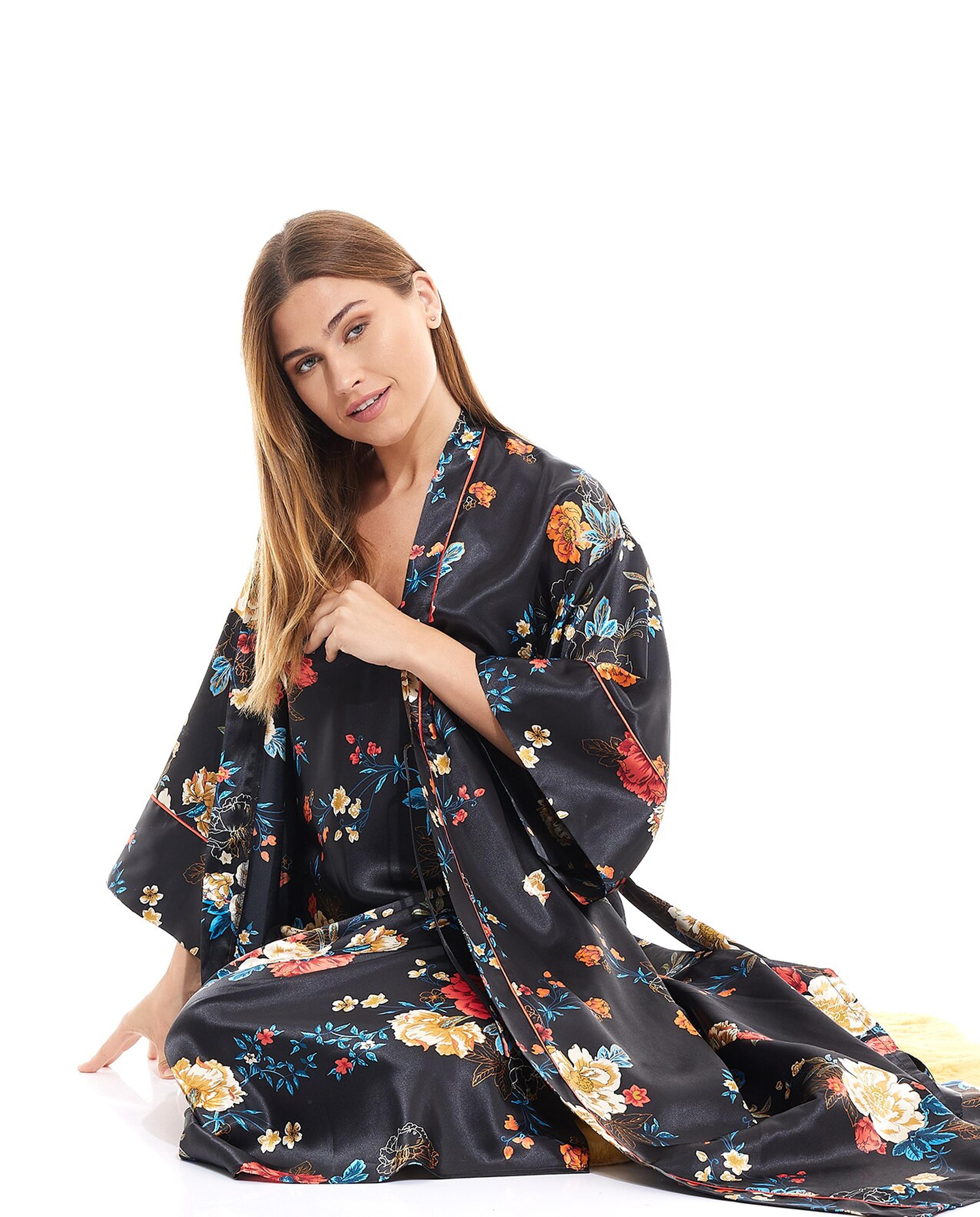 Floral Print Night Robe