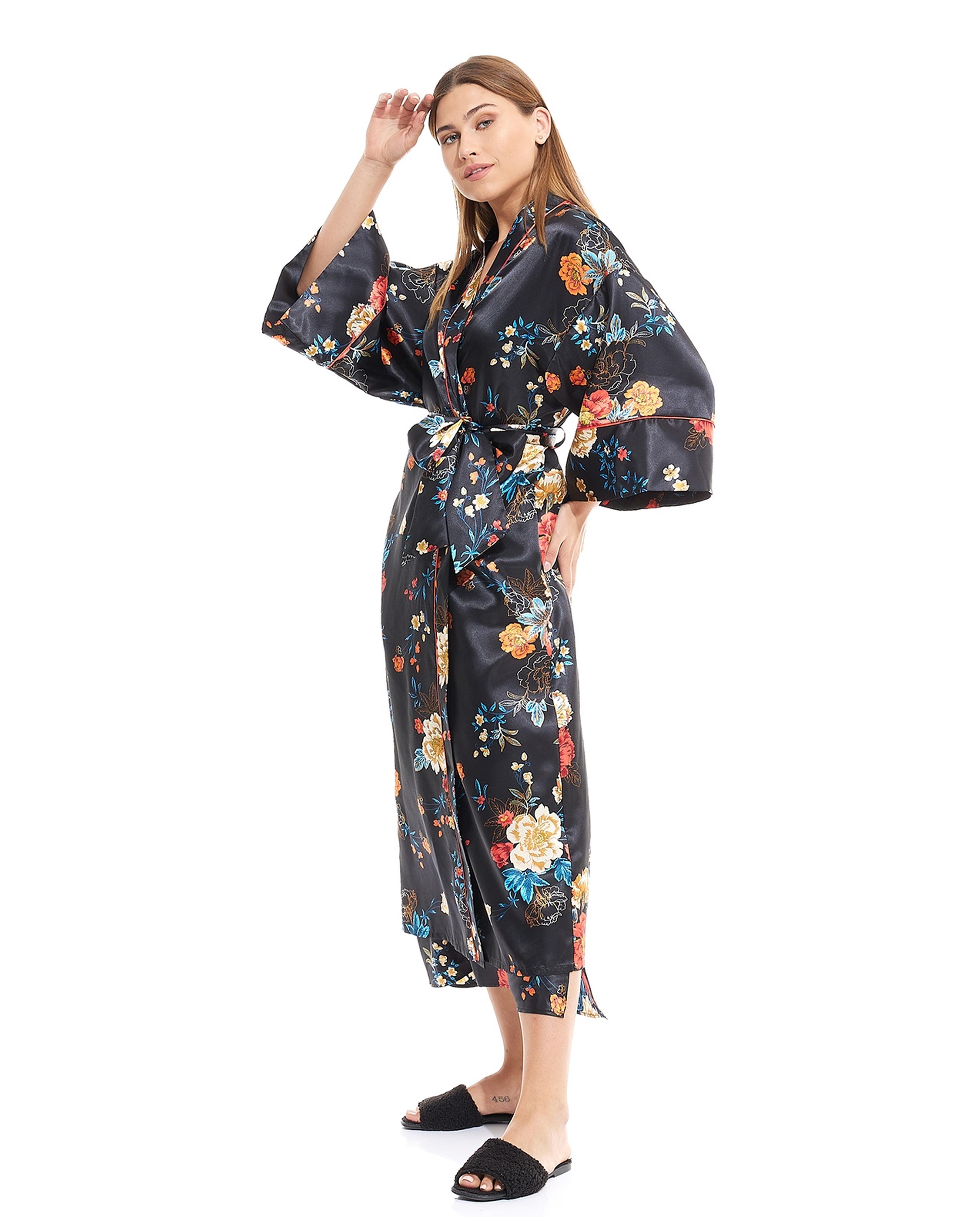 Floral Print Night Robe
