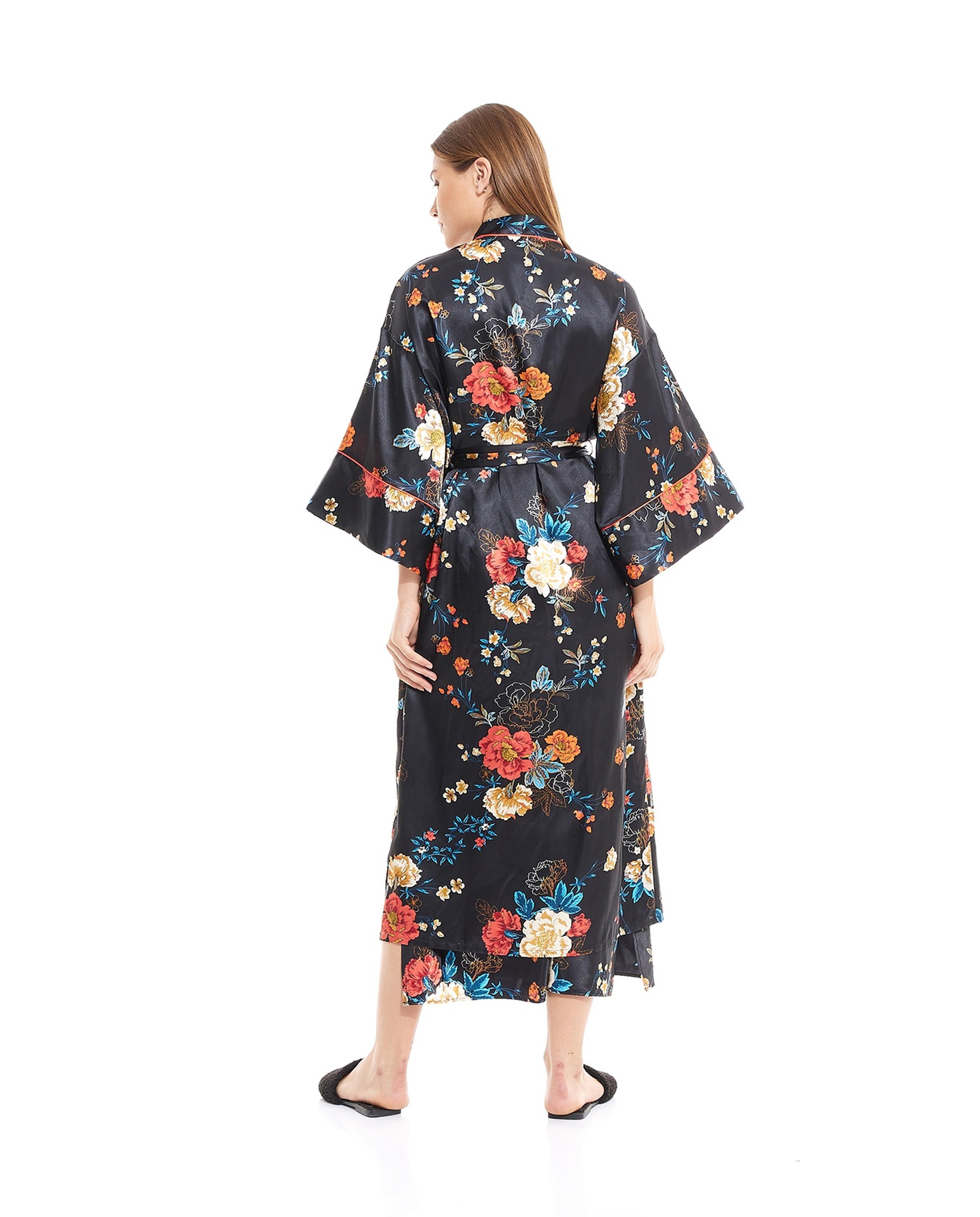 Floral Print Night Robe