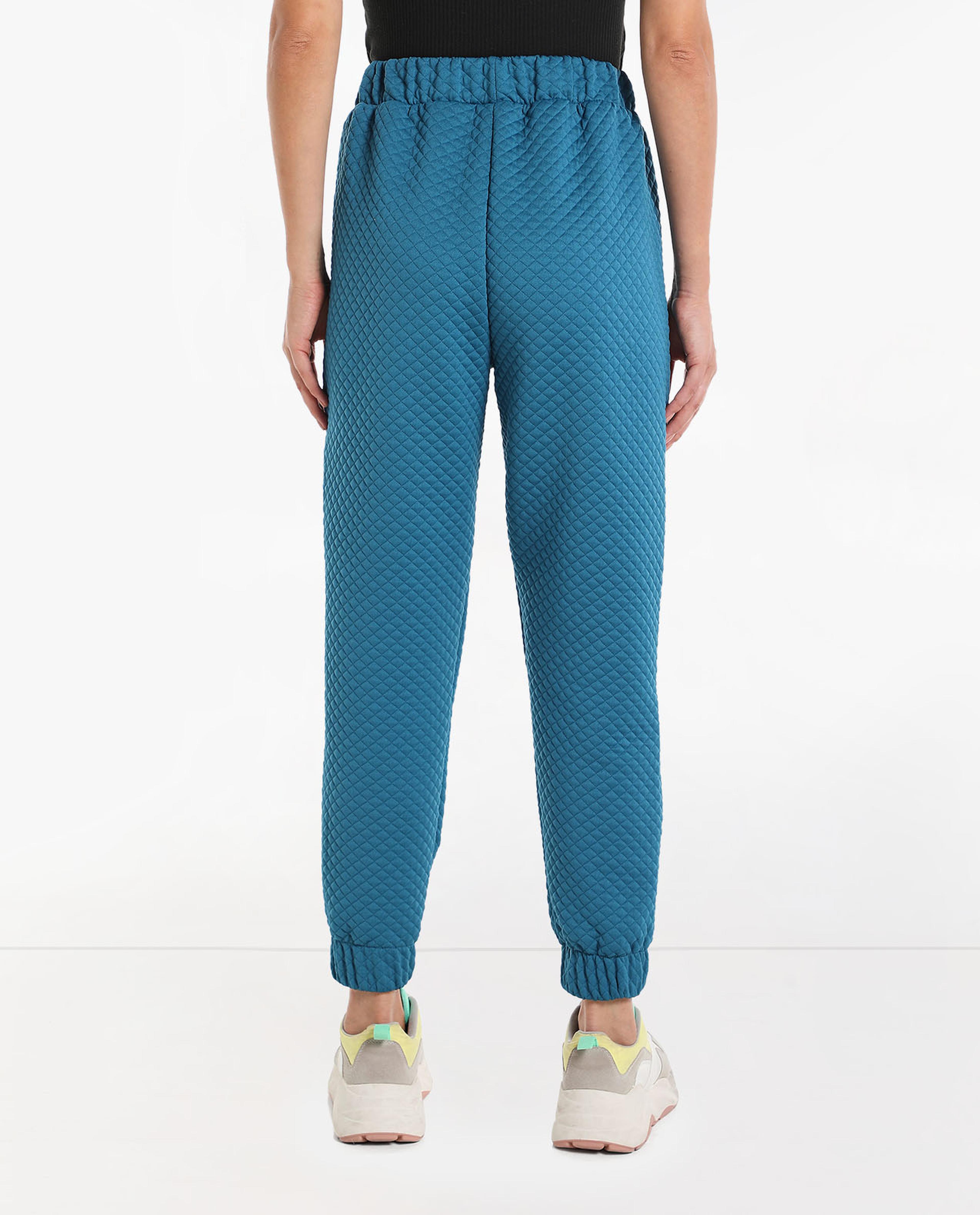 Self Knitted Jogger Style Pants with Elasticated Waist