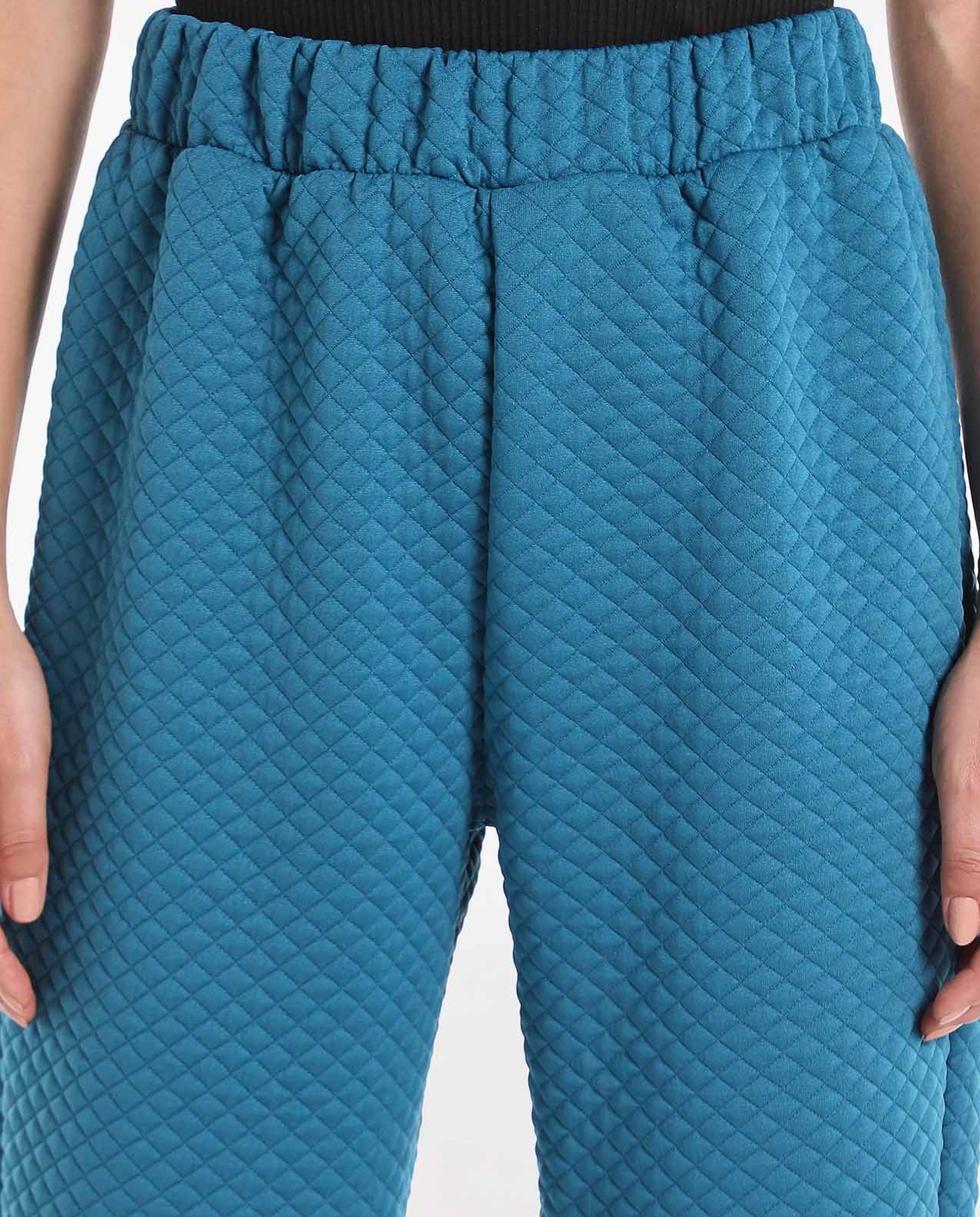 Self Knitted Jogger Style Pants with Elasticated Waist