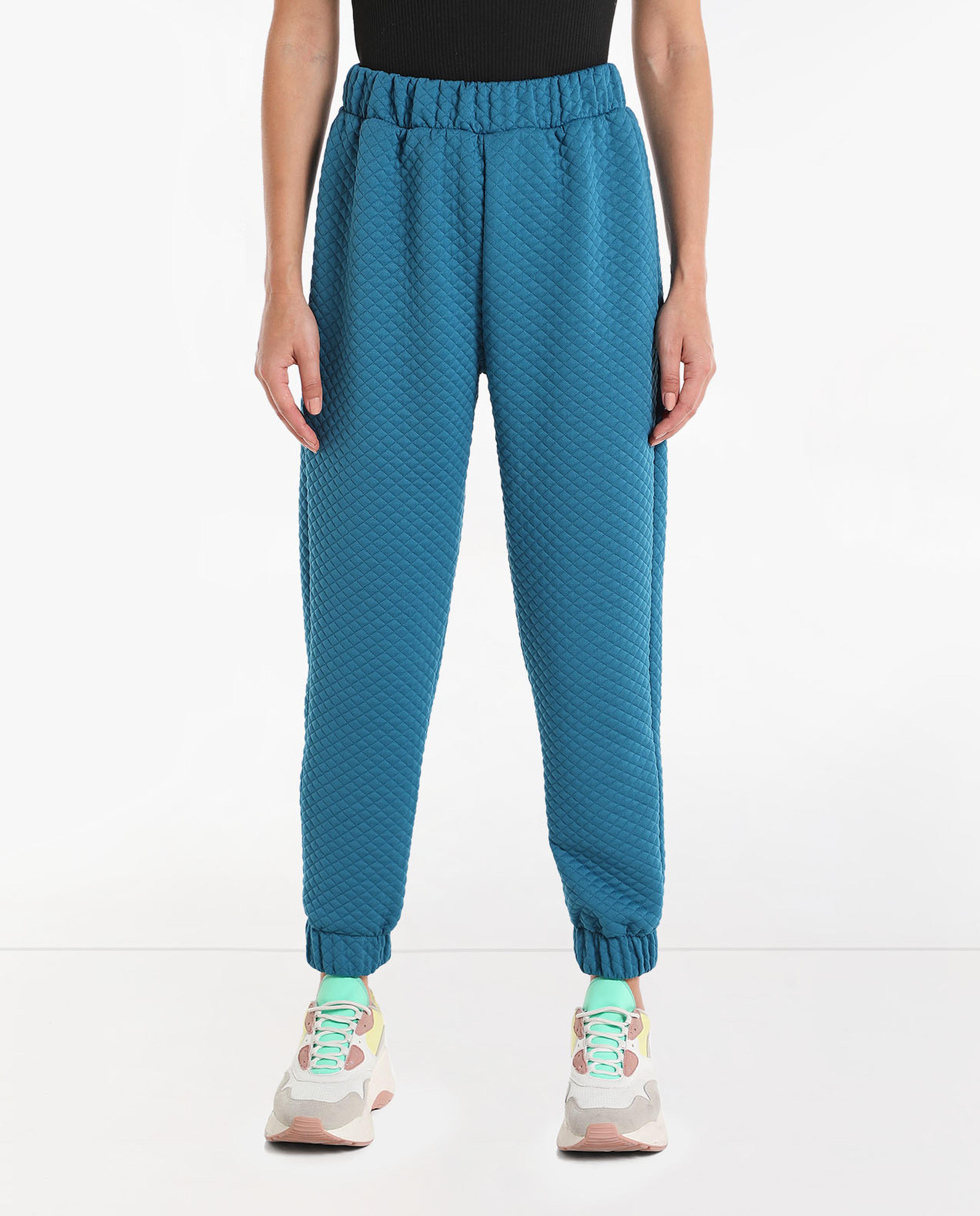 Self Knitted Jogger Style Pants with Elasticated Waist