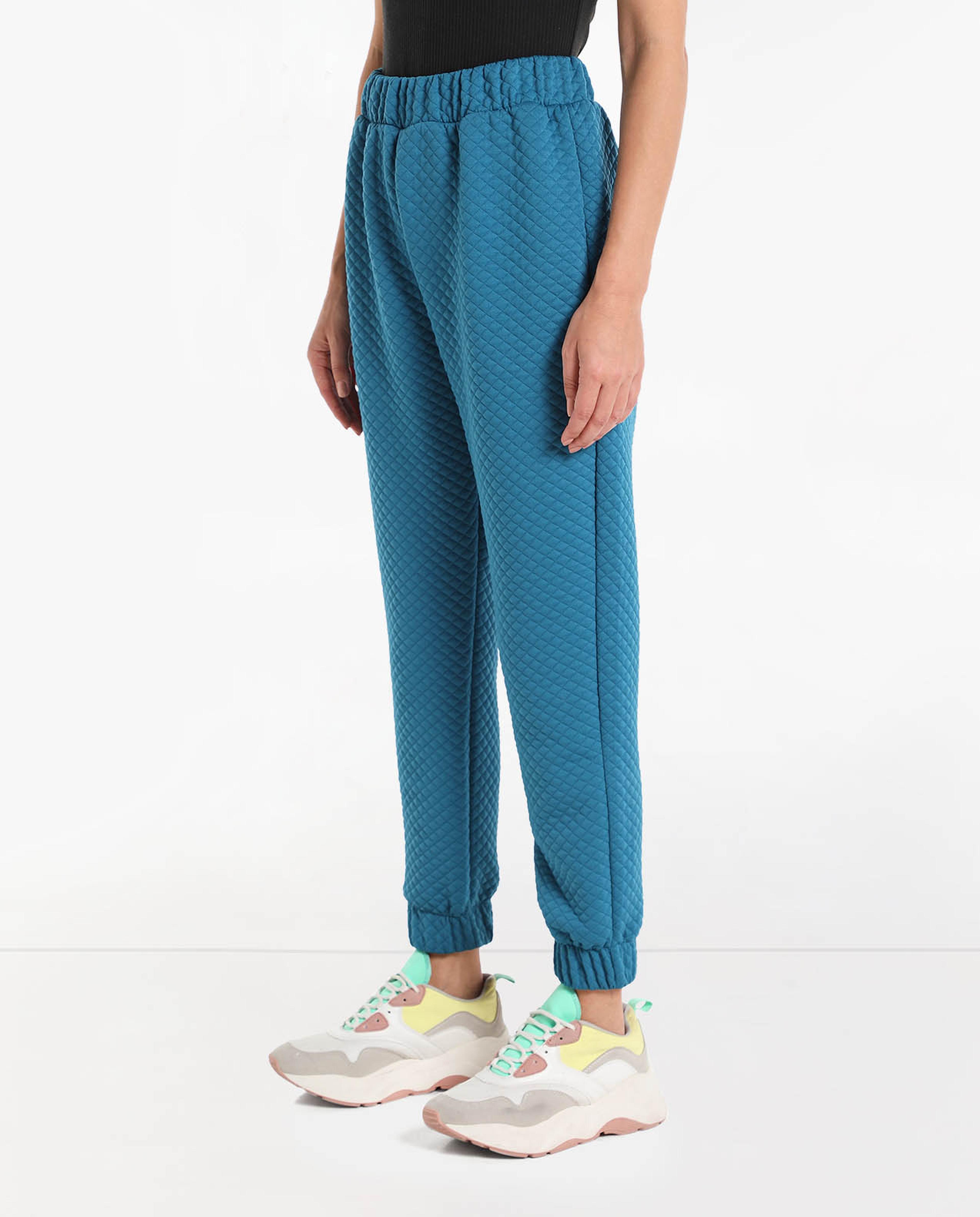 Self Knitted Jogger Style Pants with Elasticated Waist