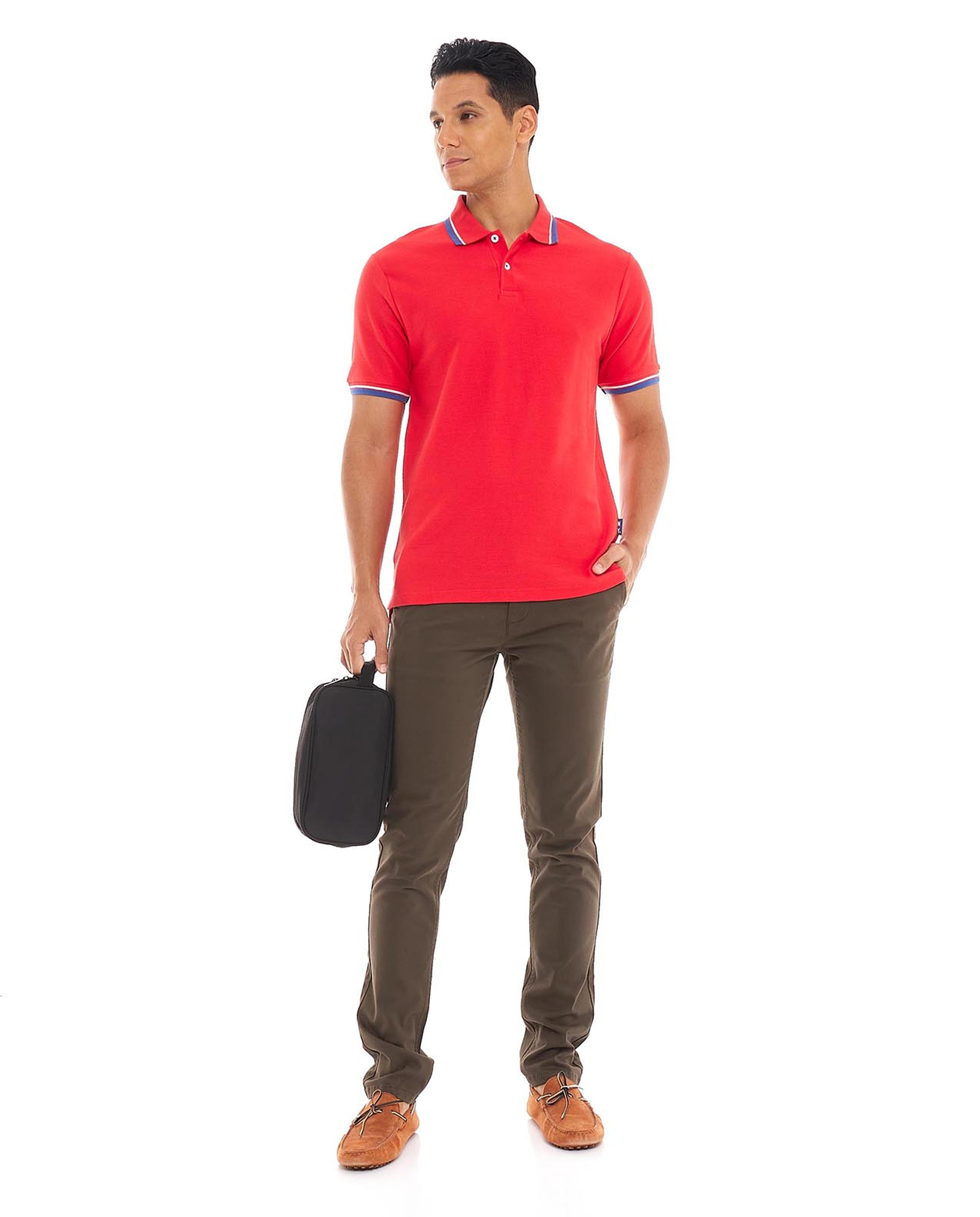 تيشيرت بولو بأكمام قصيرة