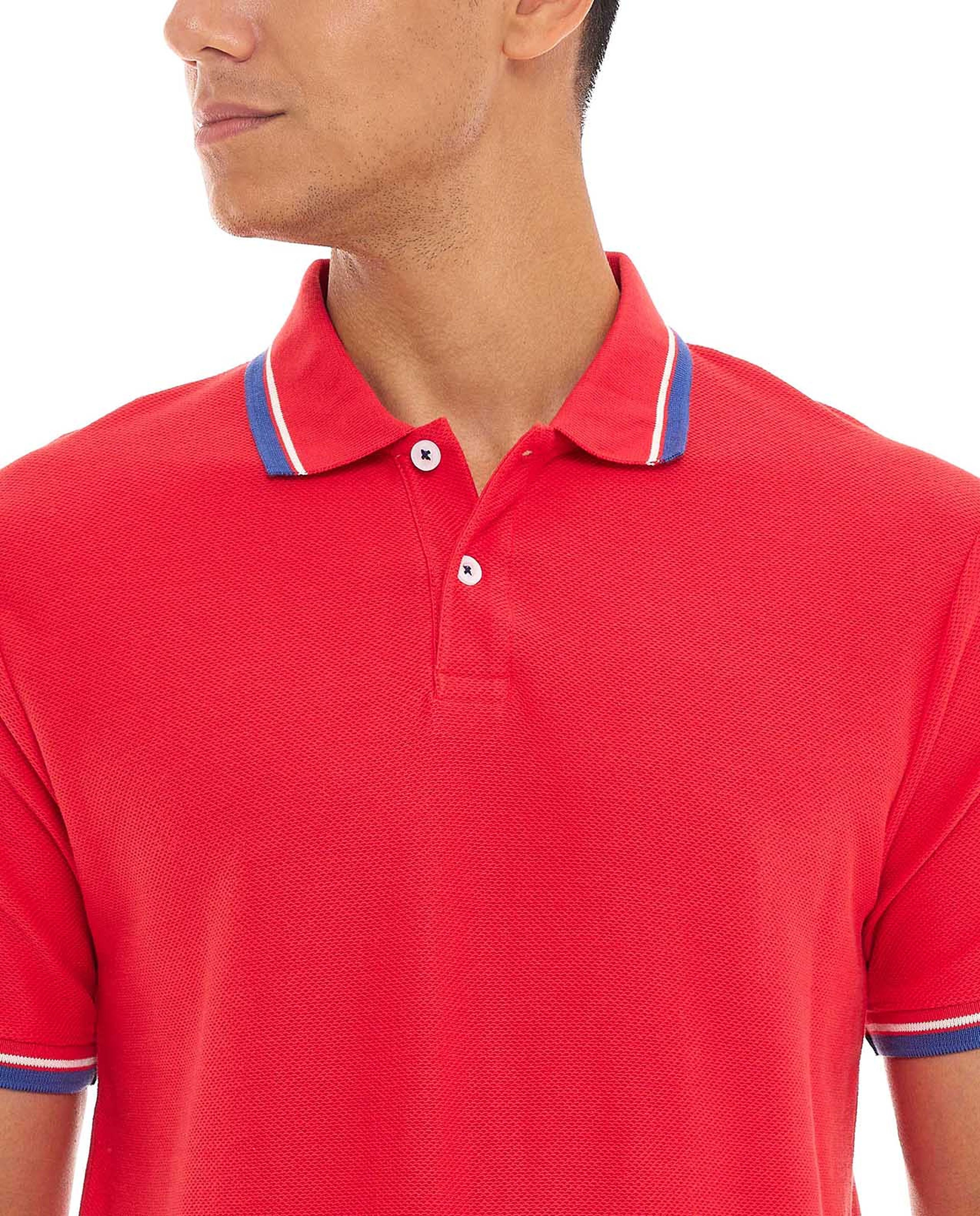 تيشيرت بولو بأكمام قصيرة