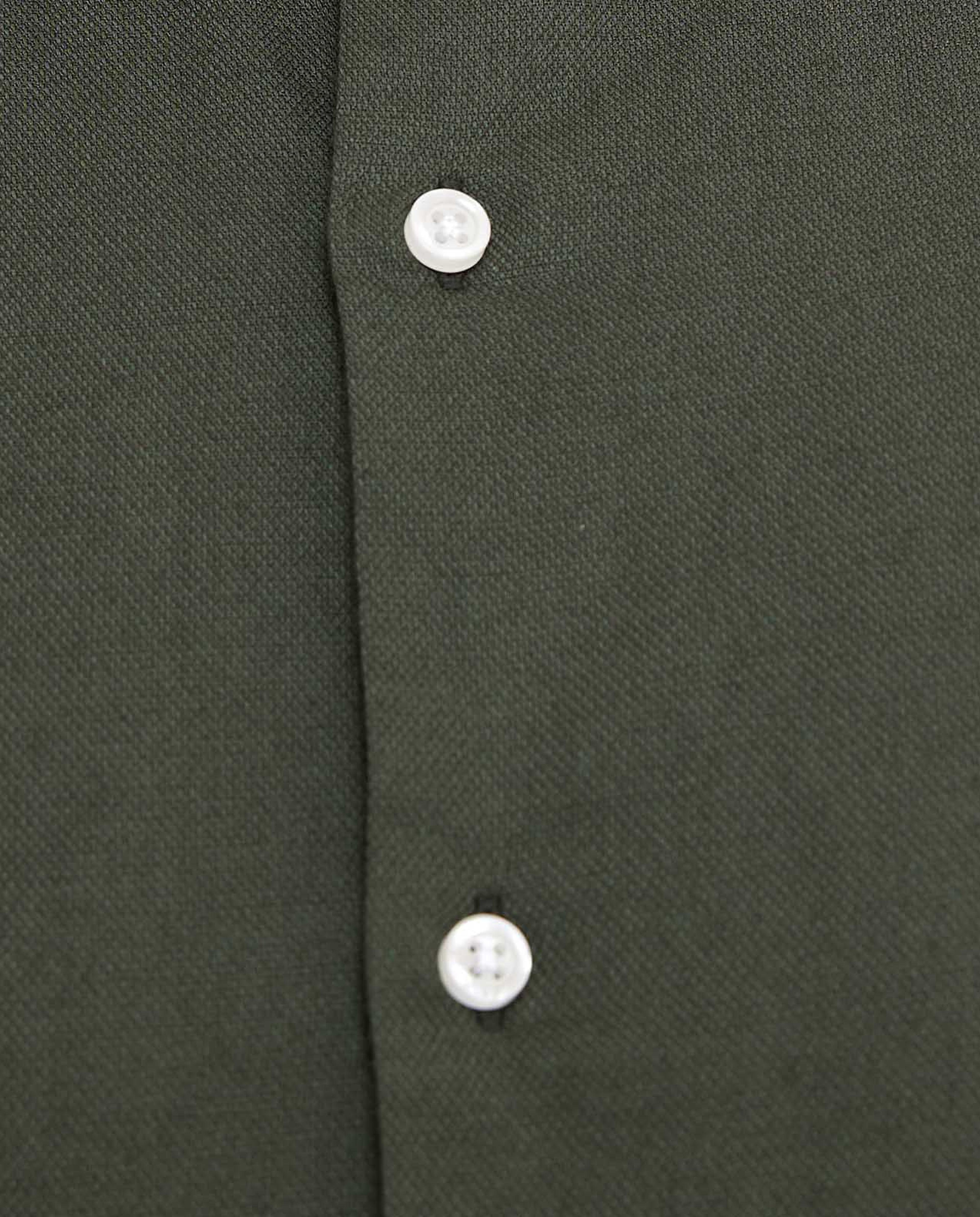 Solid Shirt with Stand Collar and Long Sleeves