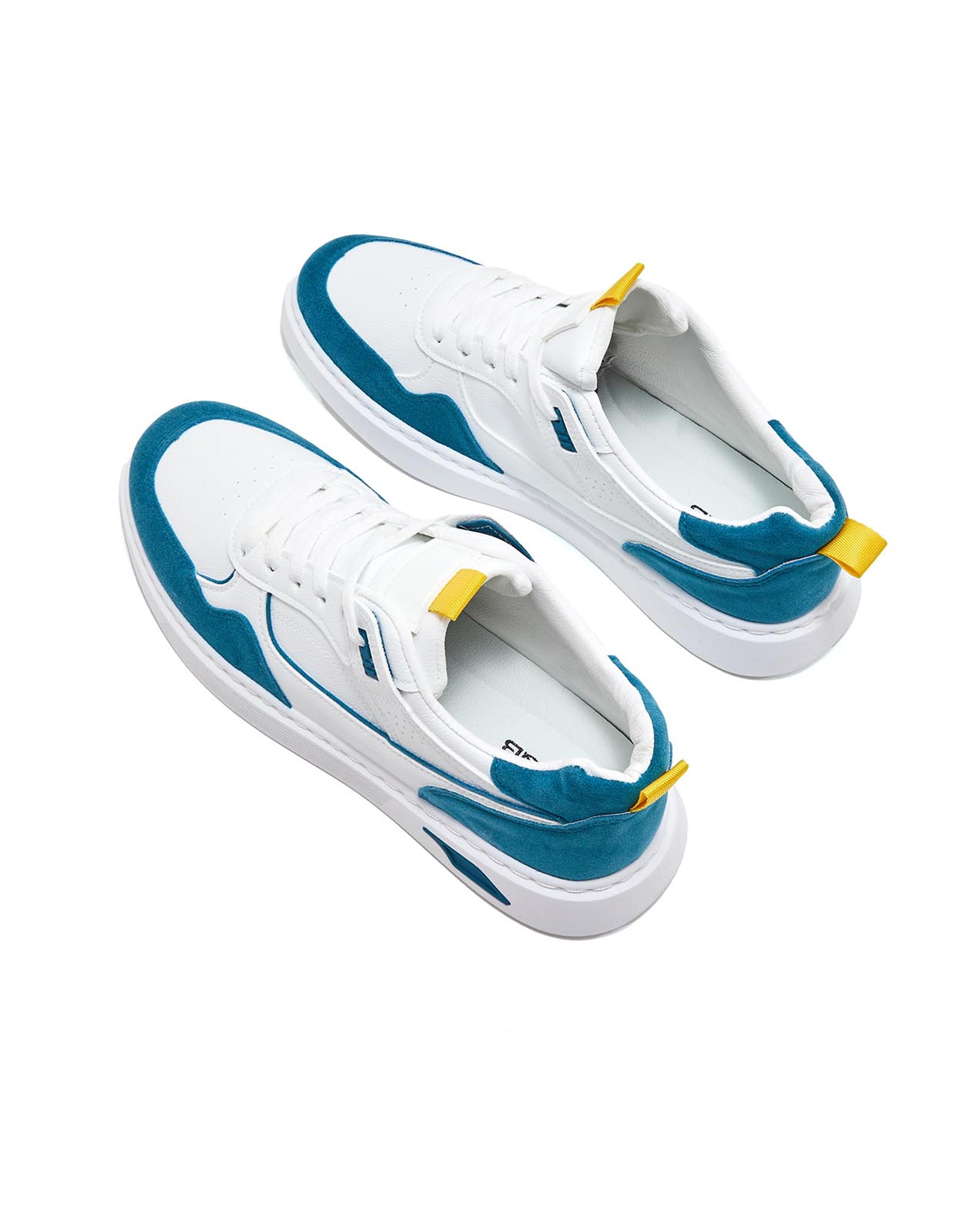 Color Block Lace-Up Sneakers