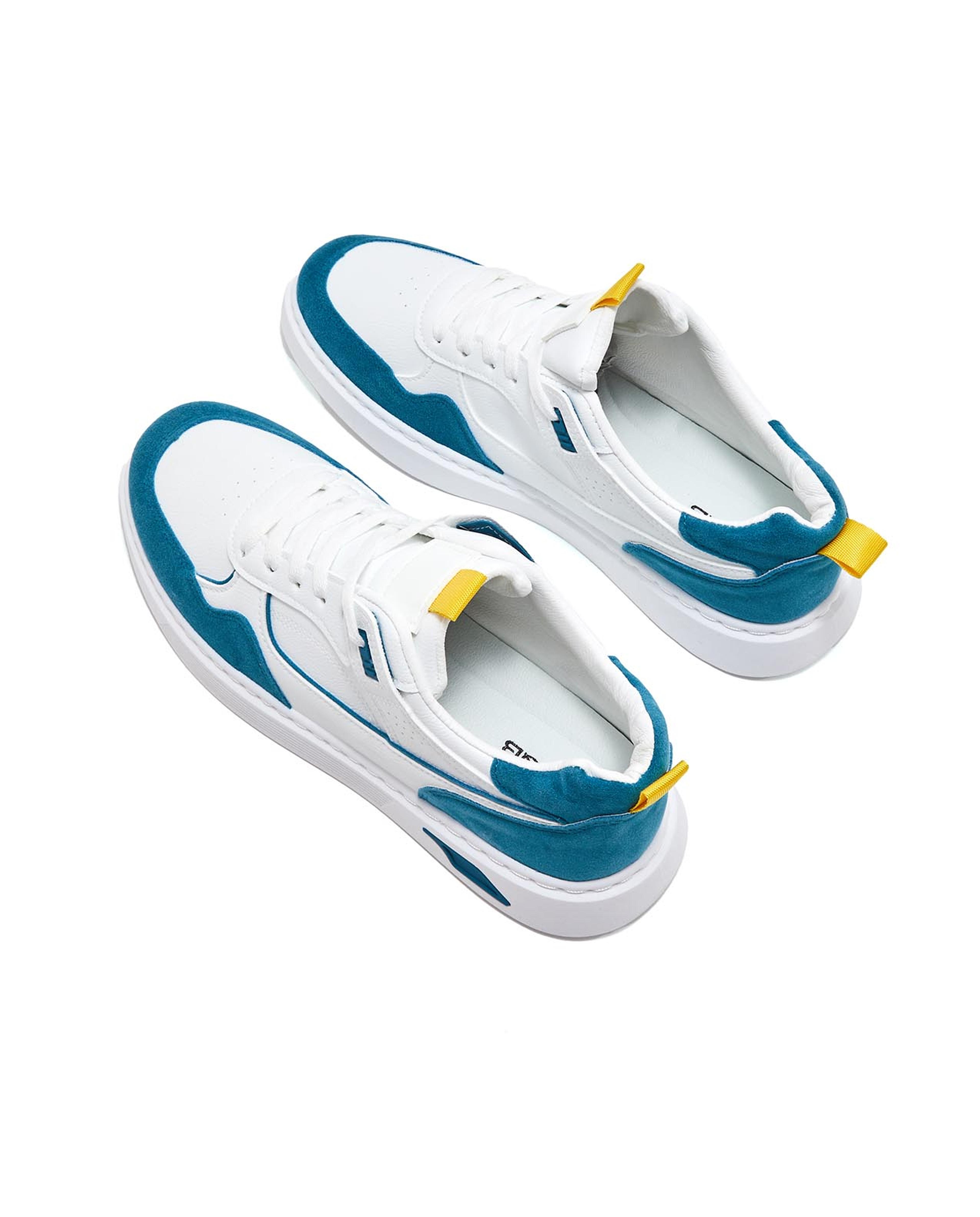 Color Block Lace-Up Sneakers