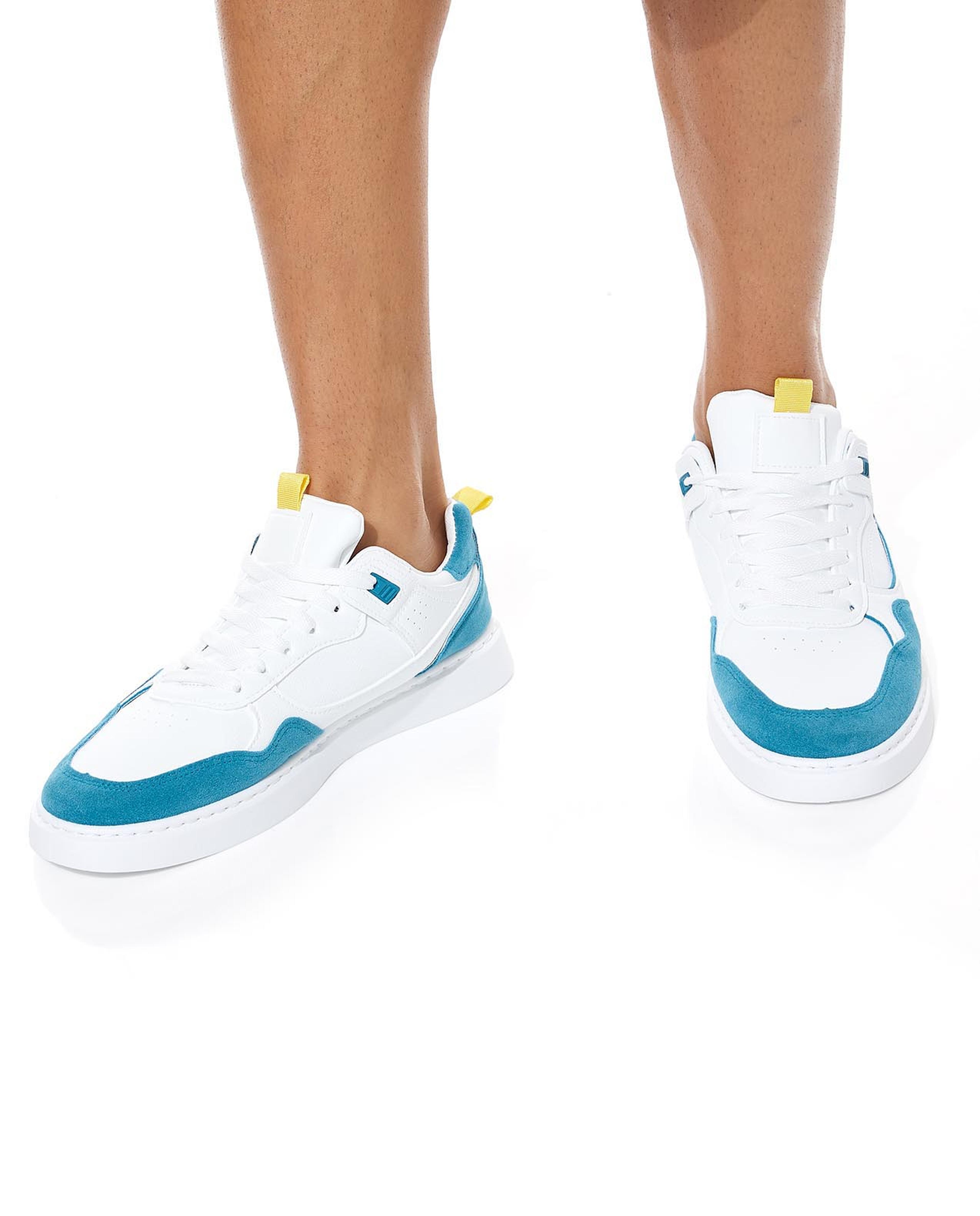 Color Block Lace-Up Sneakers