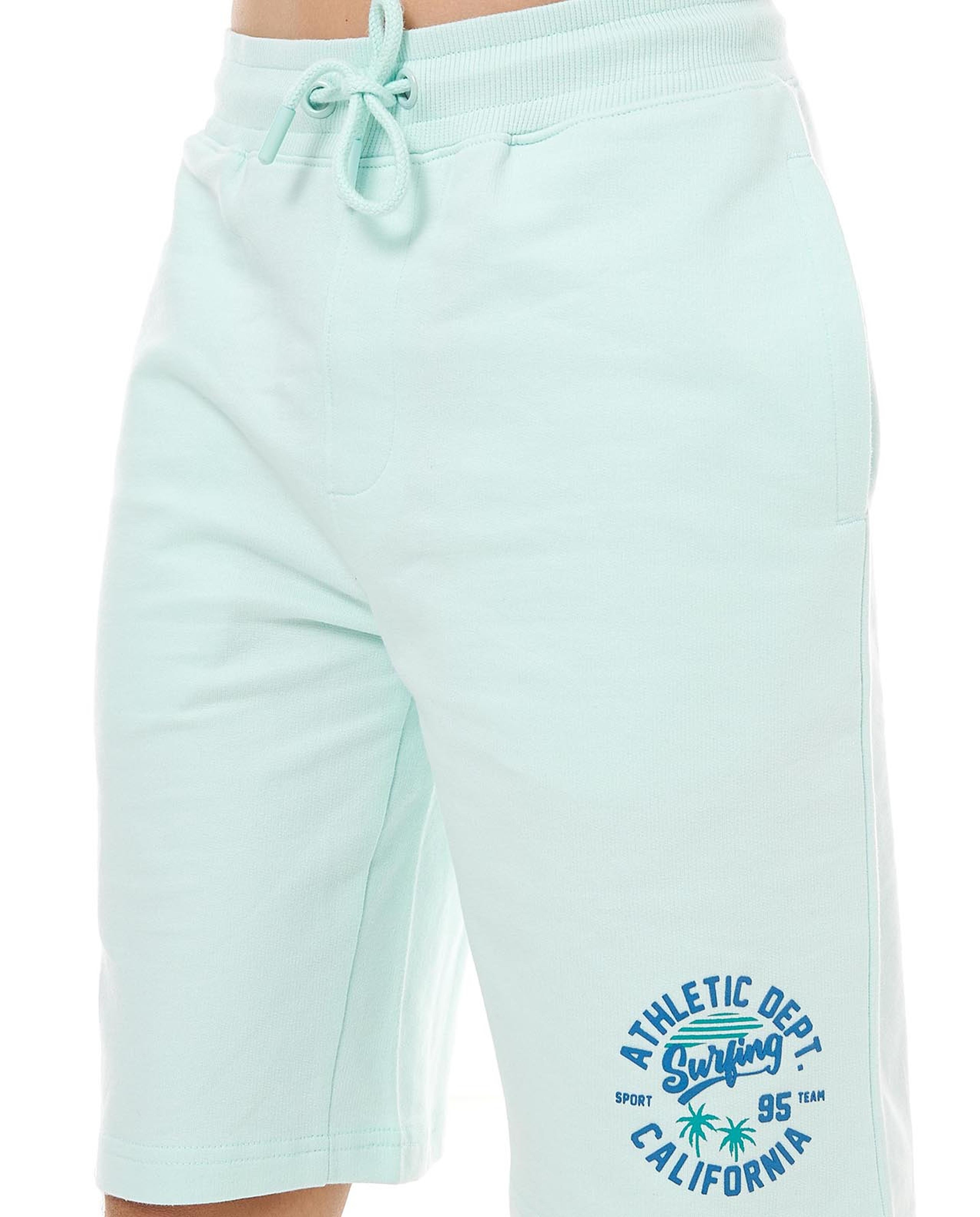 شورت برباط على الخصر وطبعة