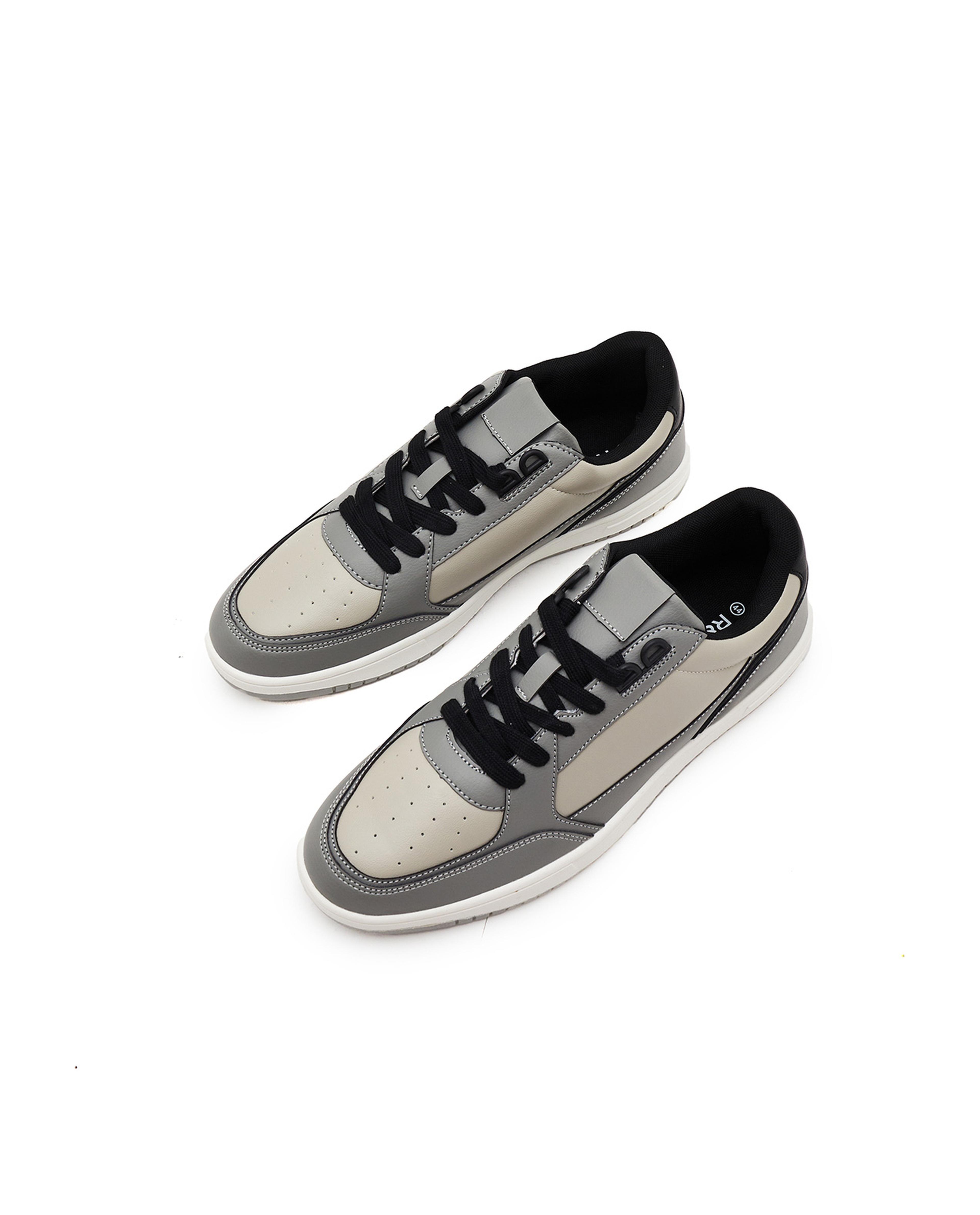 Color Block Lace-Up Sneakers