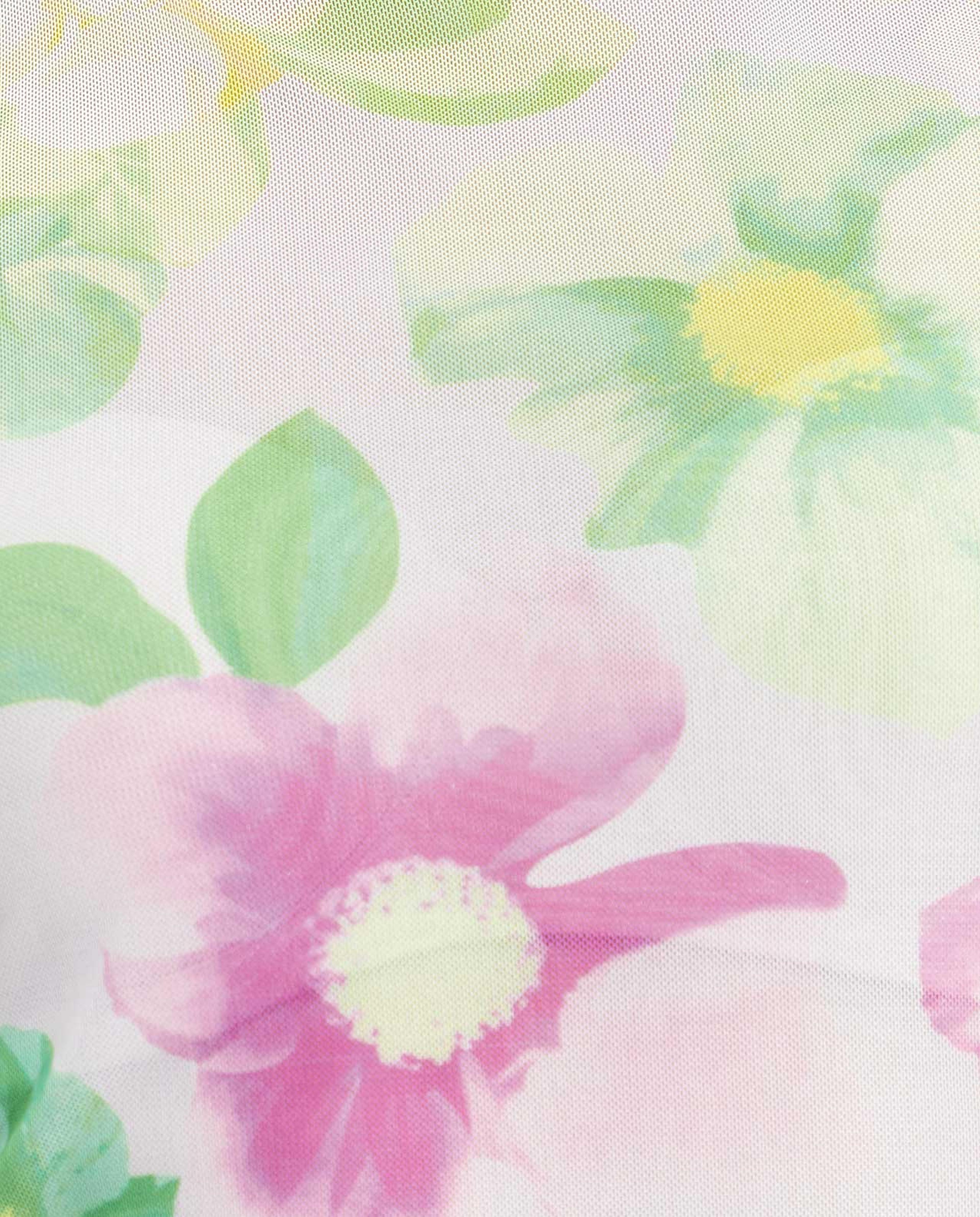 Printed Crop Top Crew Neck and Short Sleeves