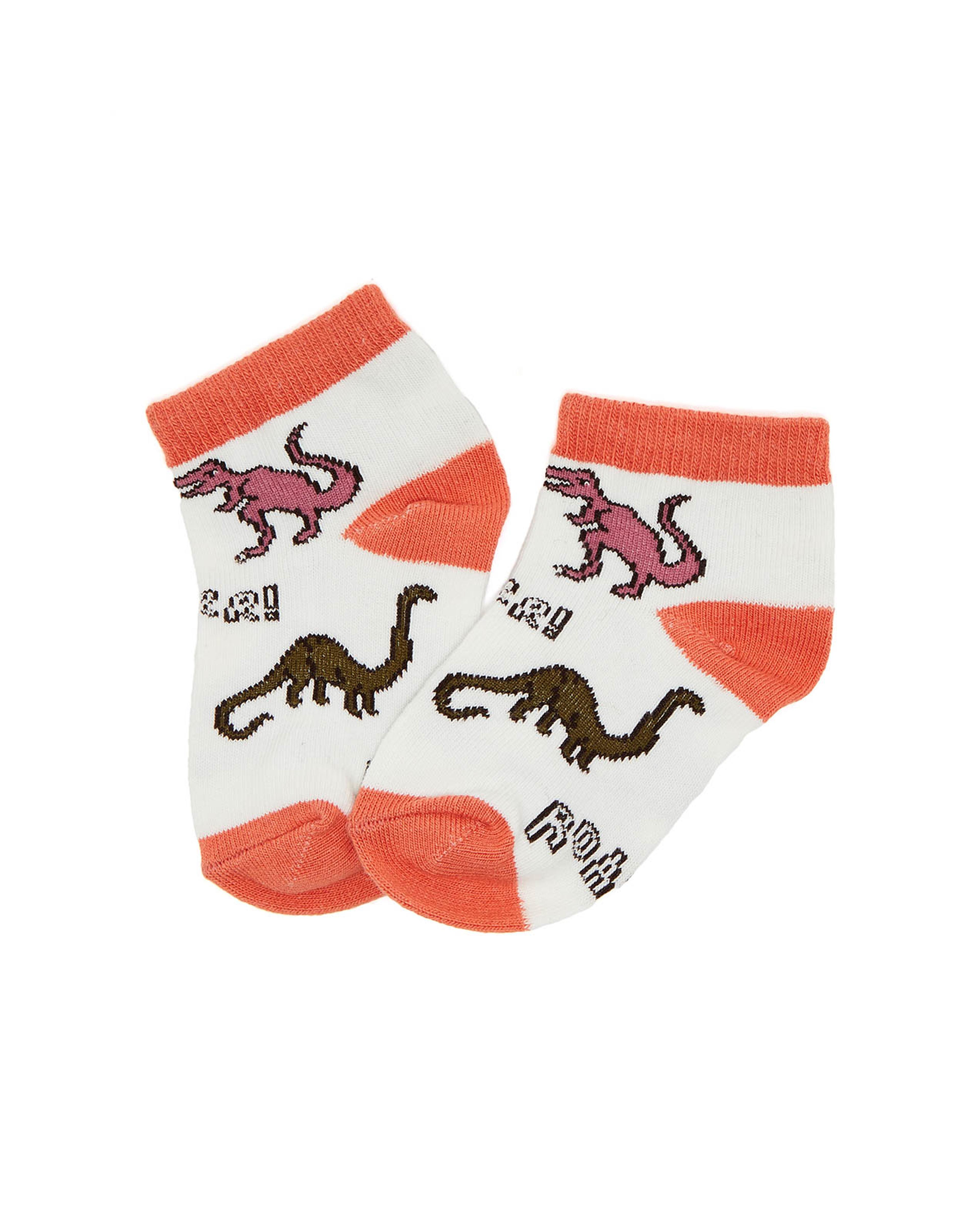 جوارب قصيرة بطبعة -3 أزواج