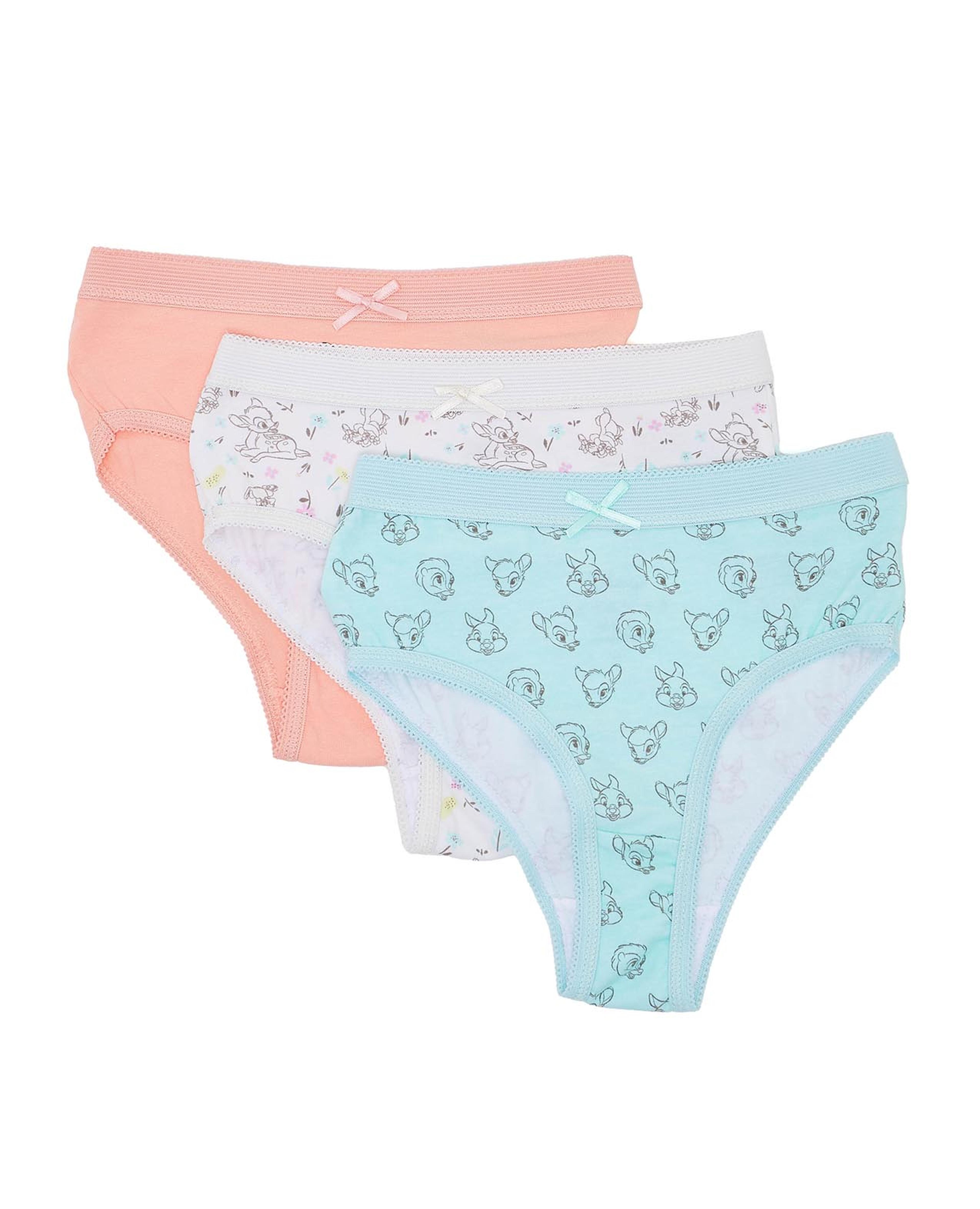 Pack of 3 Bambi Printed Bikini Briefs