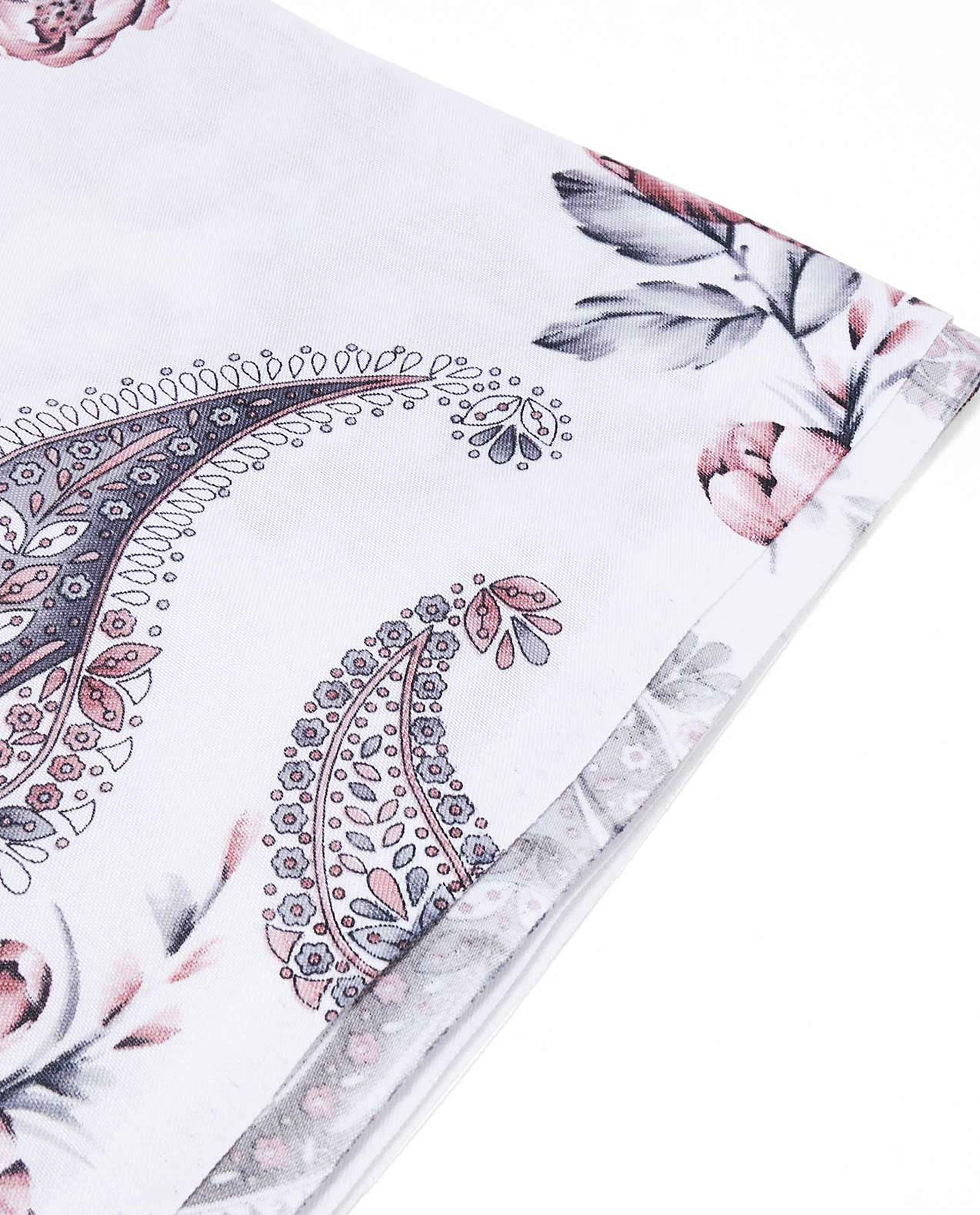 Paisley Print Scarf with Fringes