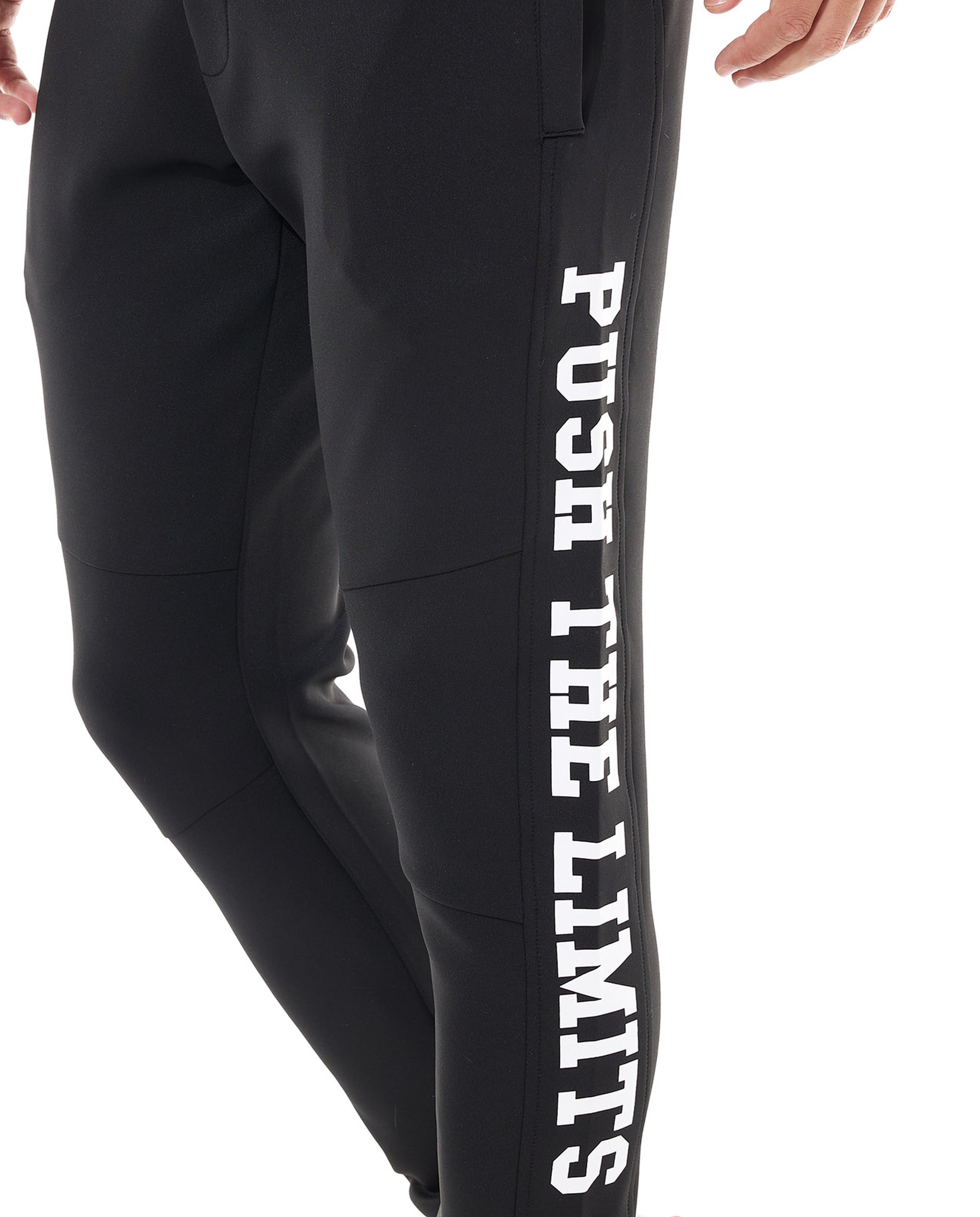 Print Detail Track Pants with Drawstring Waist