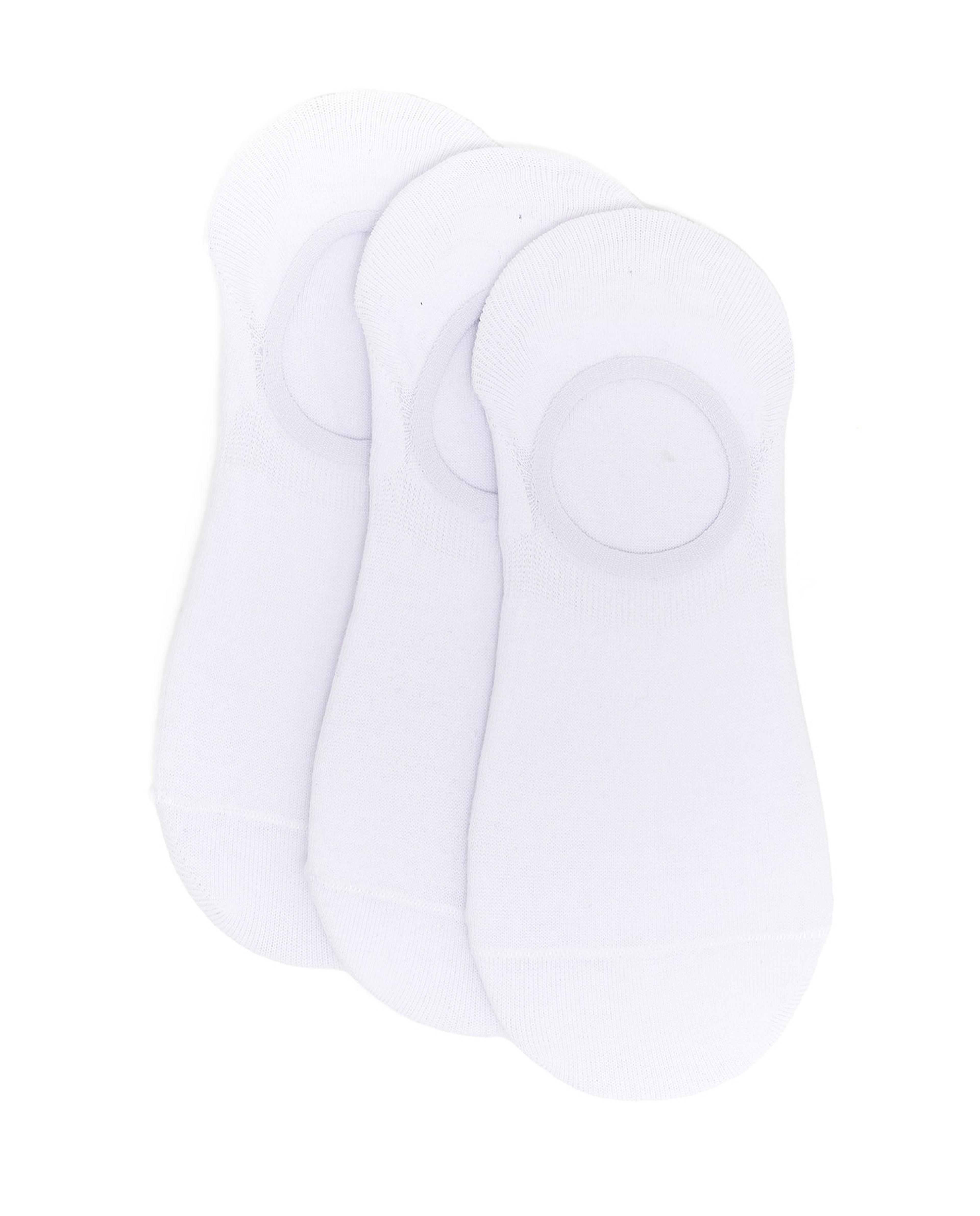 3 Pack Solid No-Show Socks